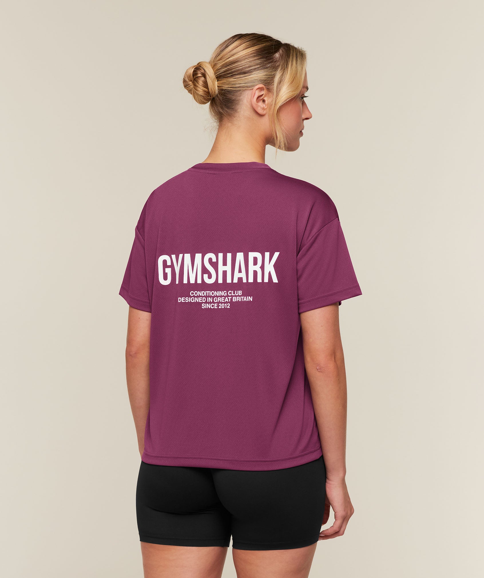 Gymshark Conditioning Club Oversized Short Sleeve T-Shirt - Strength Pink