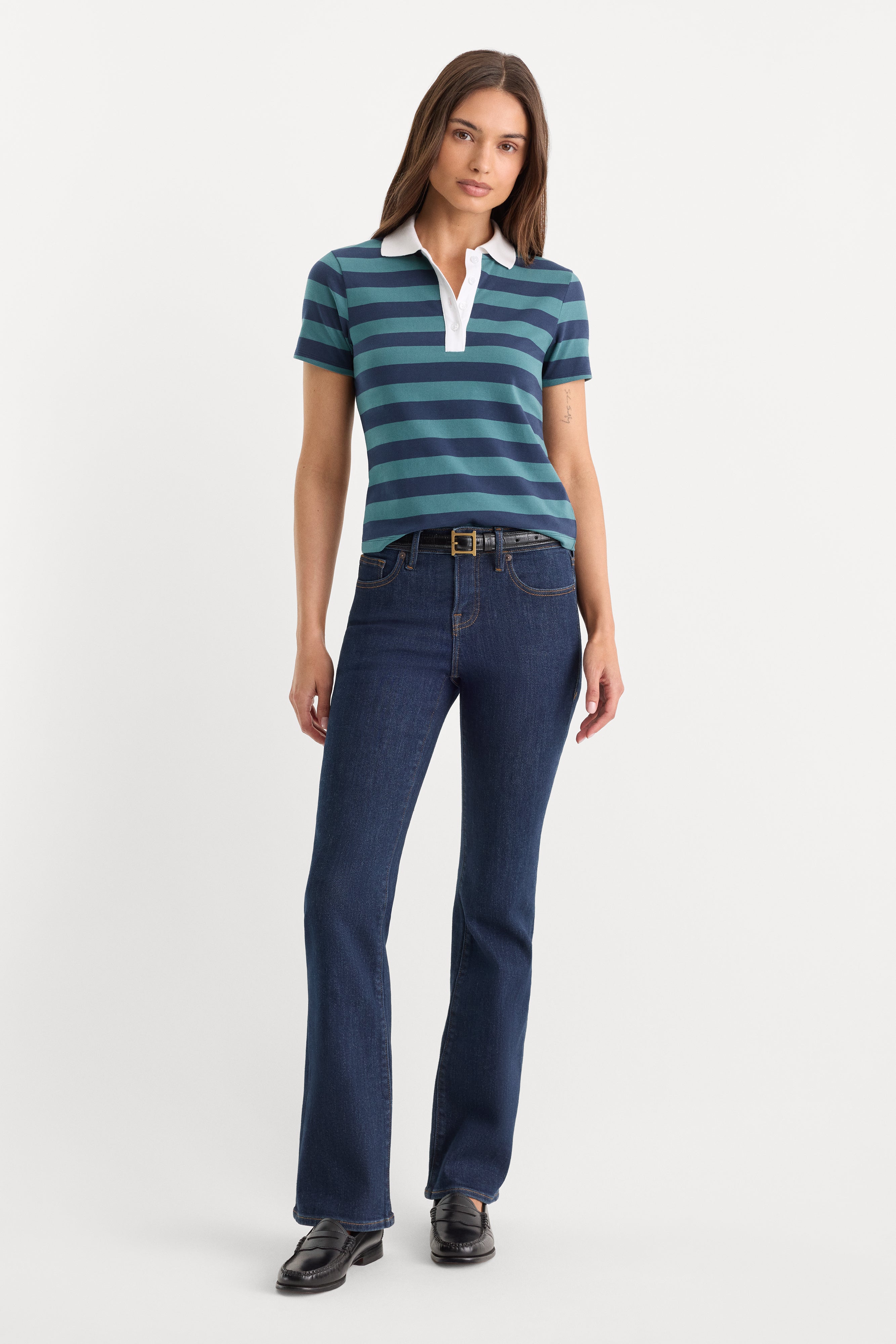 GOOD LOW RISE BOOTCUT JEANS | INDIGO1231
