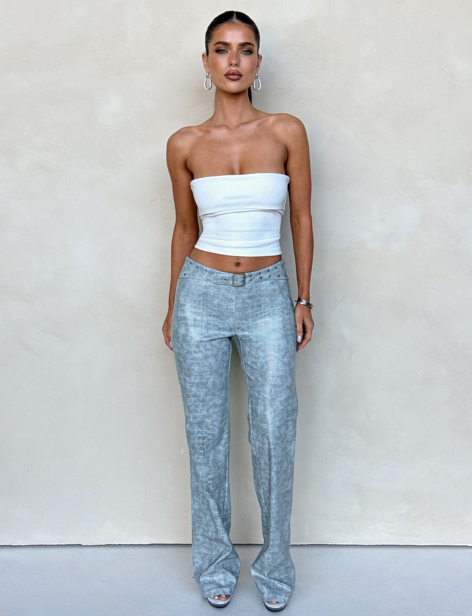 EMERSYN PANT - BLUE : DUSTY BLUE