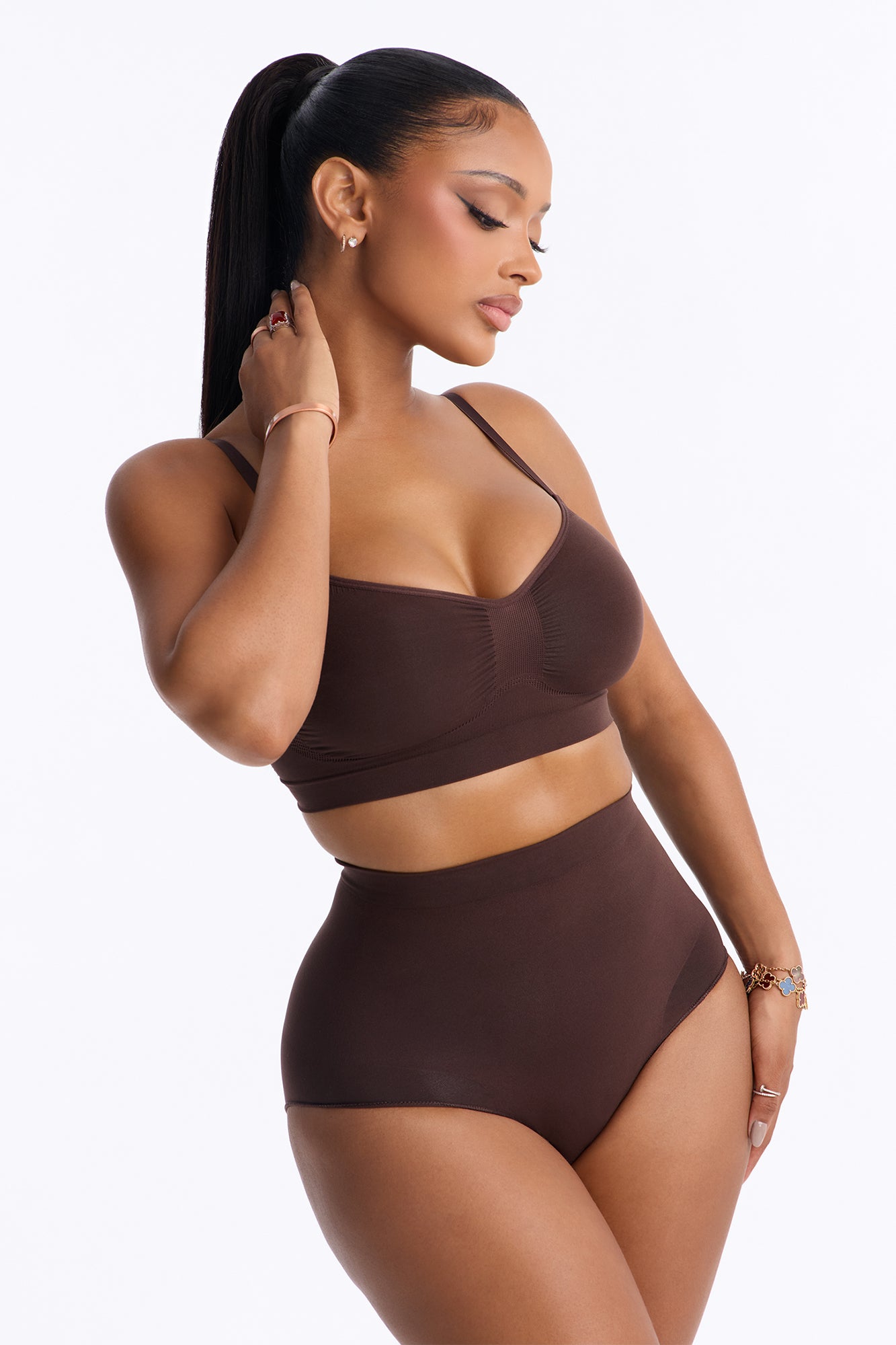 Nova Sculpt Seamless Strong Compression Mid Waist Brief - Coco
