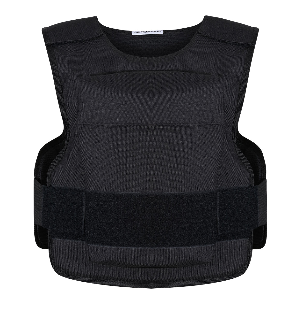 Cordura Carrier With SAPI Plate Pockets Ballistic Level II + Stab Level 1 Overt Vest - Black