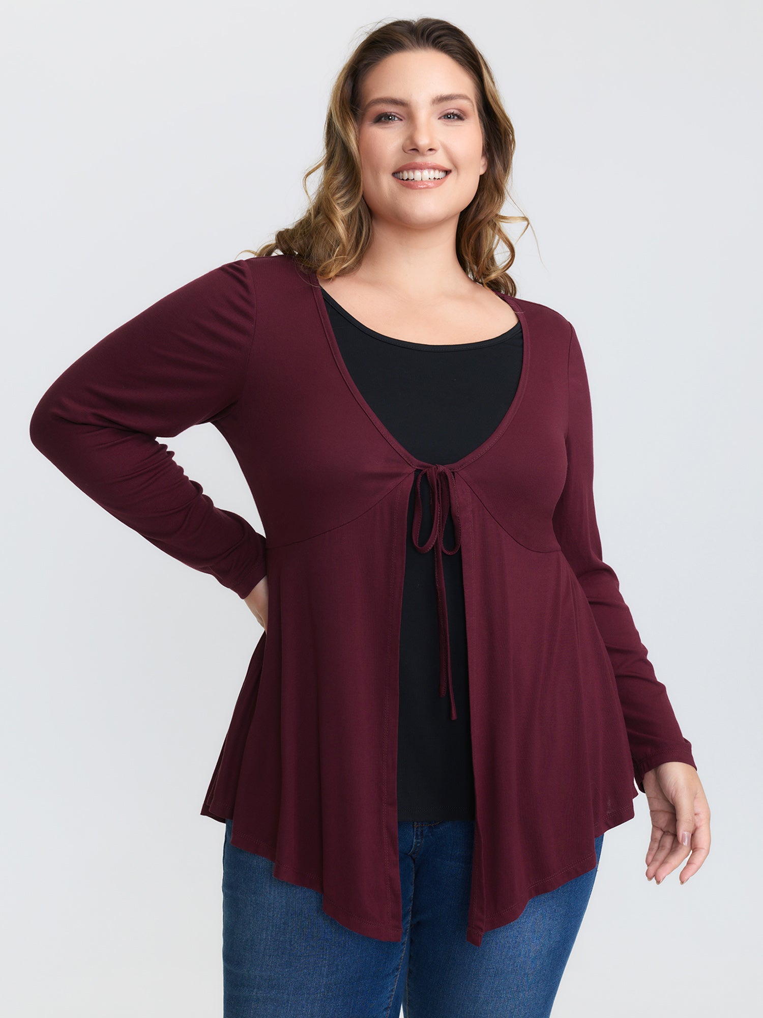 Supersoft 2-in-1 Front-Tie T-Shirt