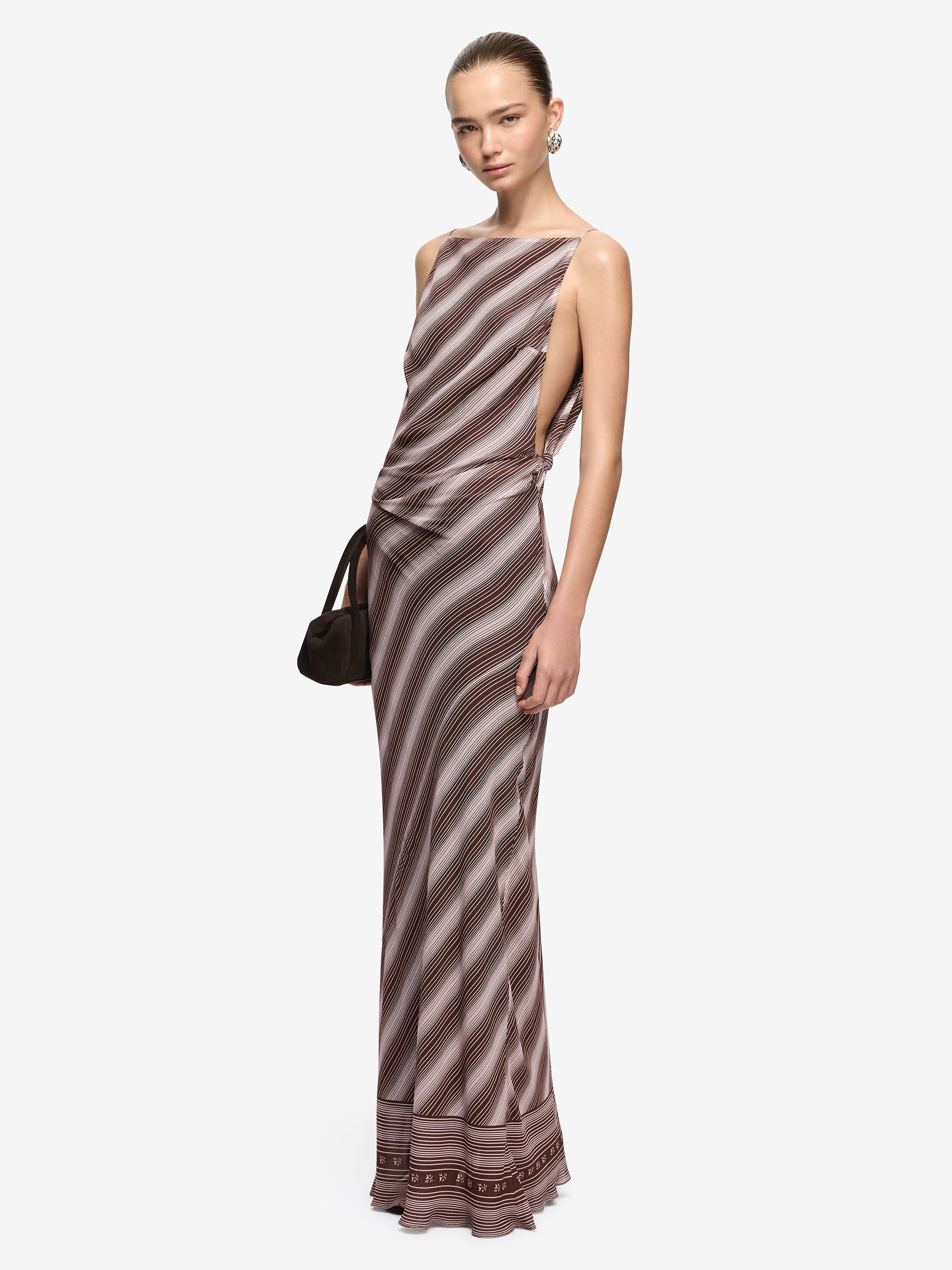 EVELY MAXI DRESS - GEO SCARF PRINT
