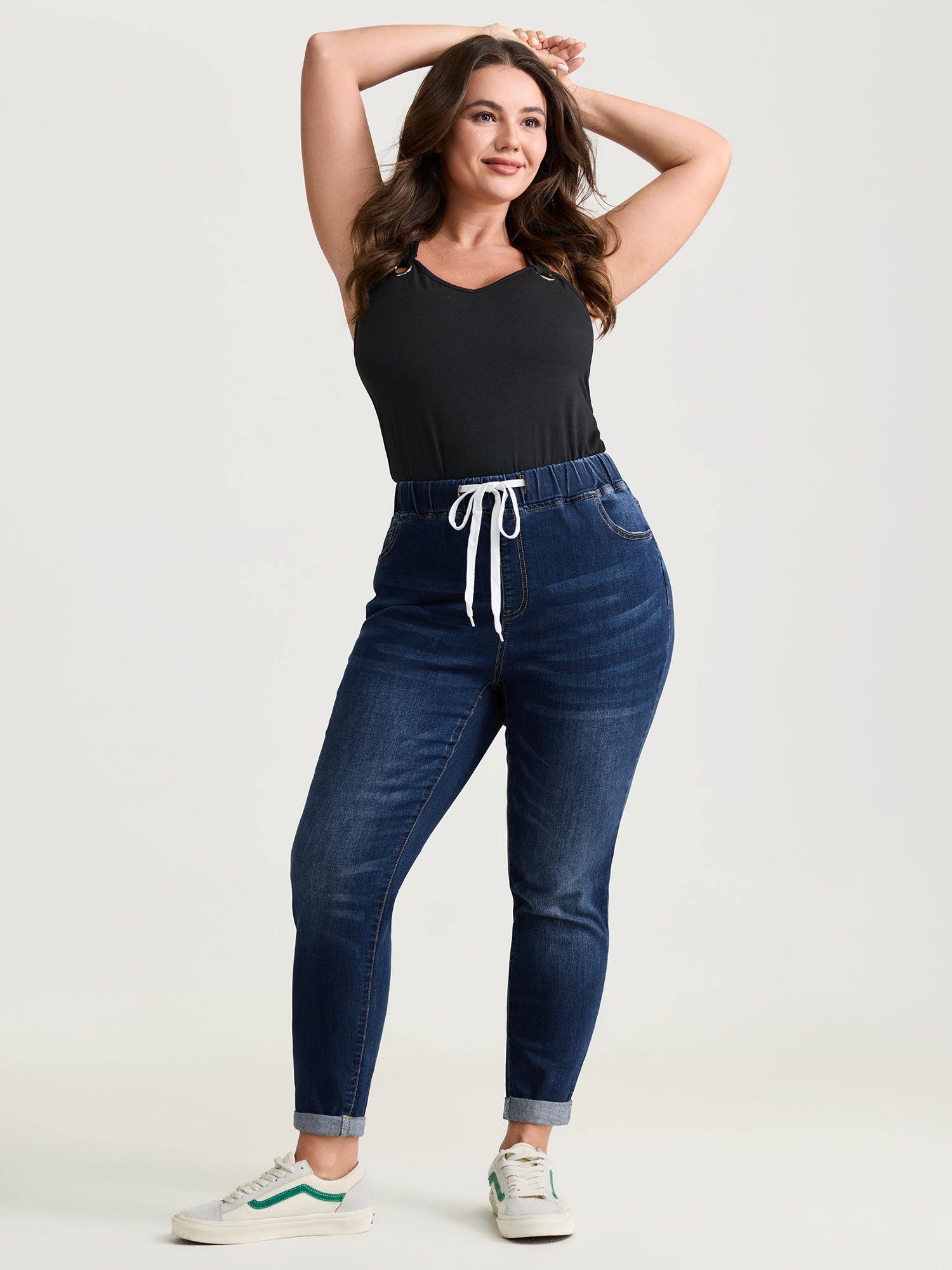Pull-On Stretchy Skinny-Fit Jeans