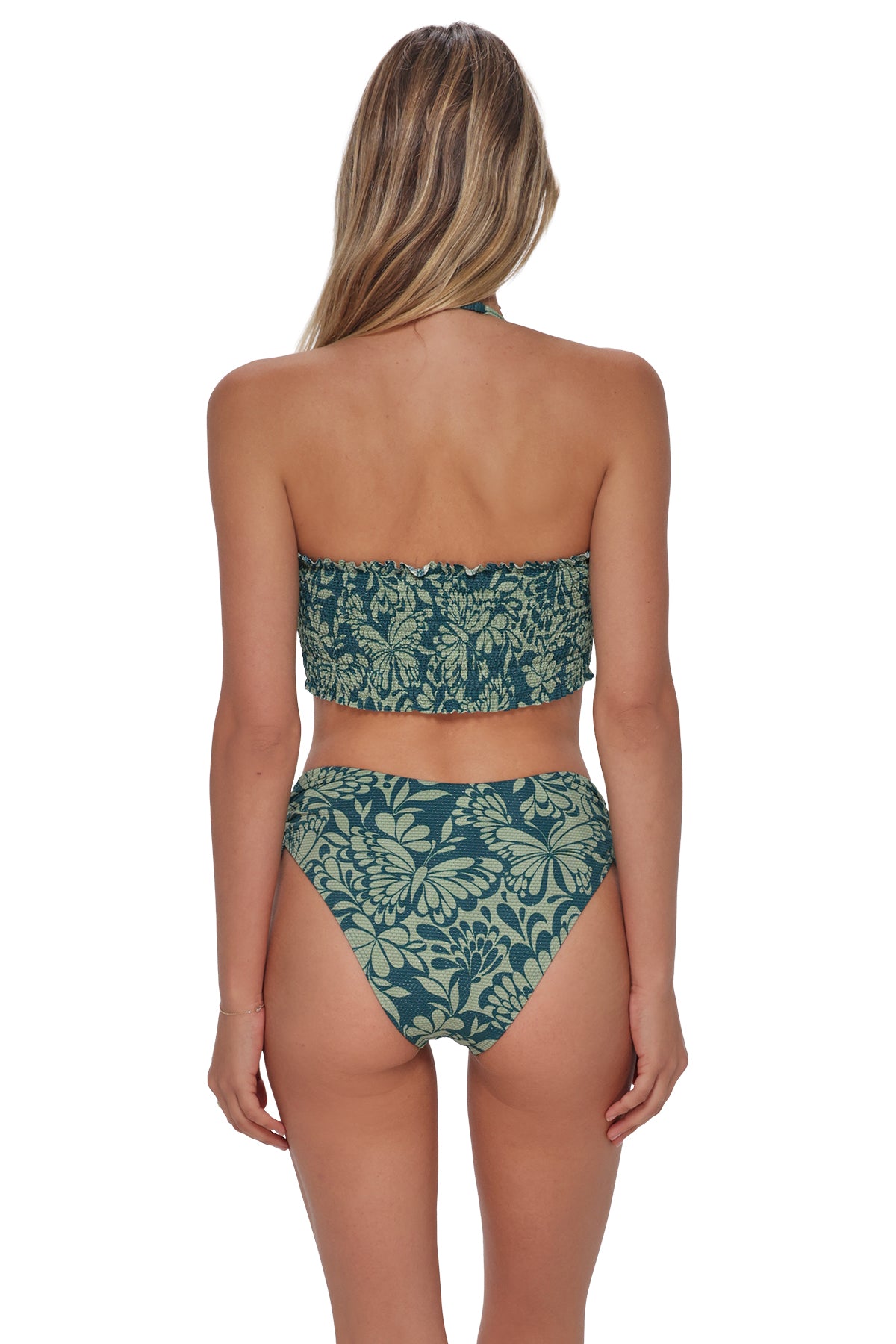 Swim Systems Flutter Lurex Malia High Waist Bottom