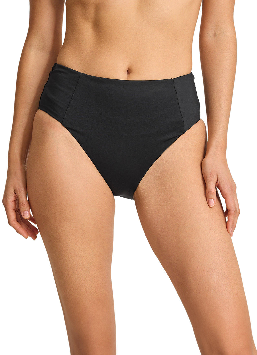 Tommy Bahama Women's Palm Modern Solid High Waisted Bikini Bottom