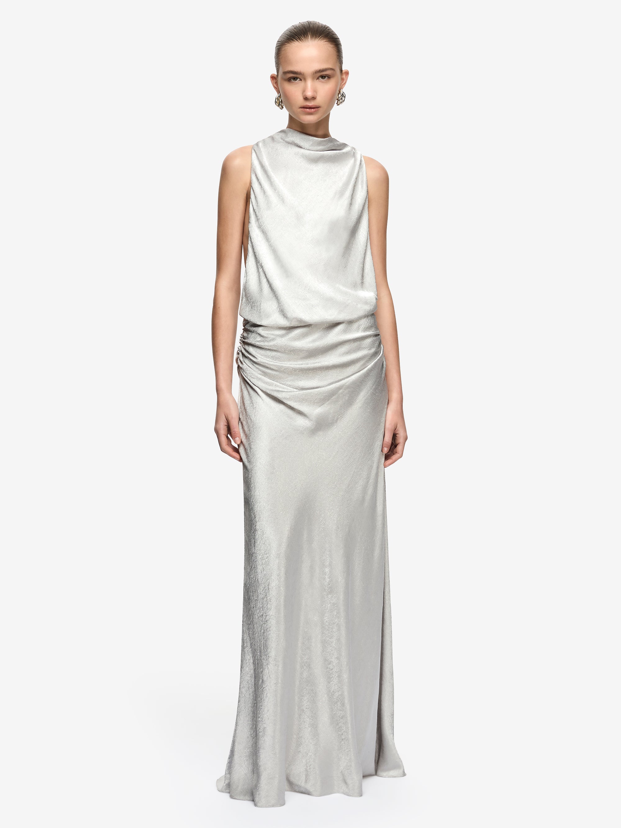 JUNA MAXI DRESS - SILVER
