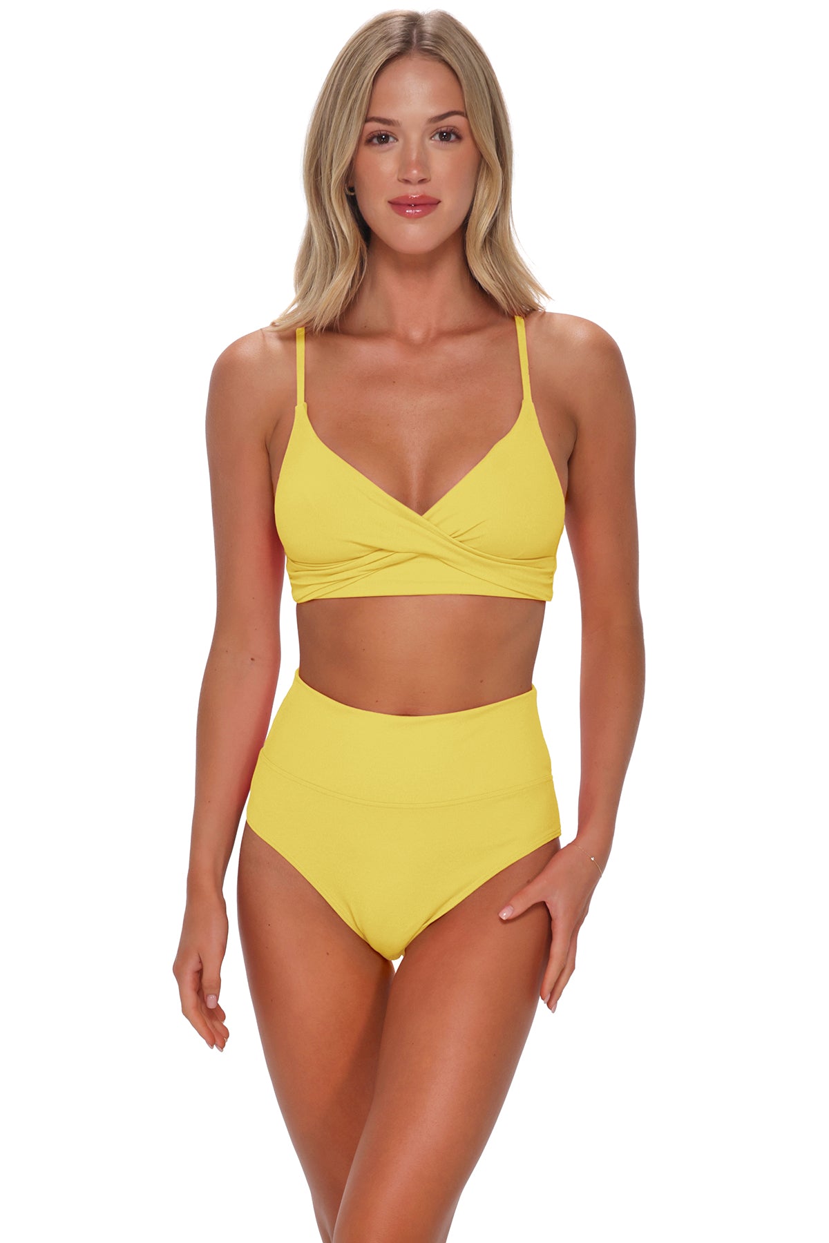 Sunsets Pineapple Crepe Lyla Bralette Top