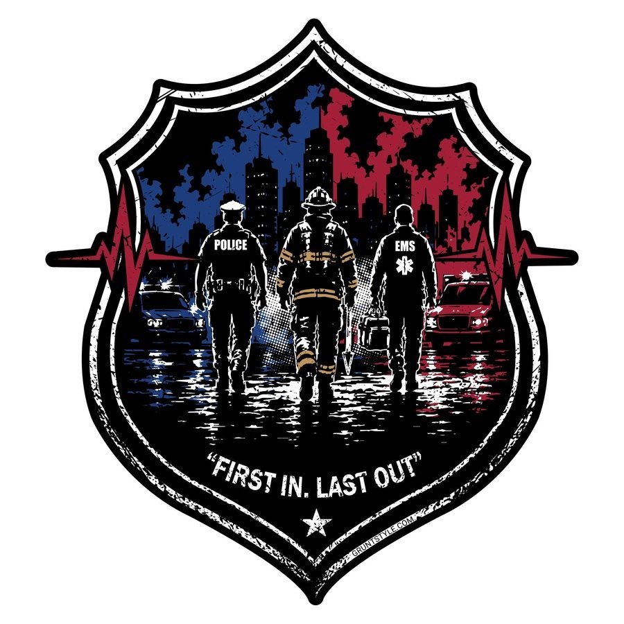 First In, Last Out Sticker