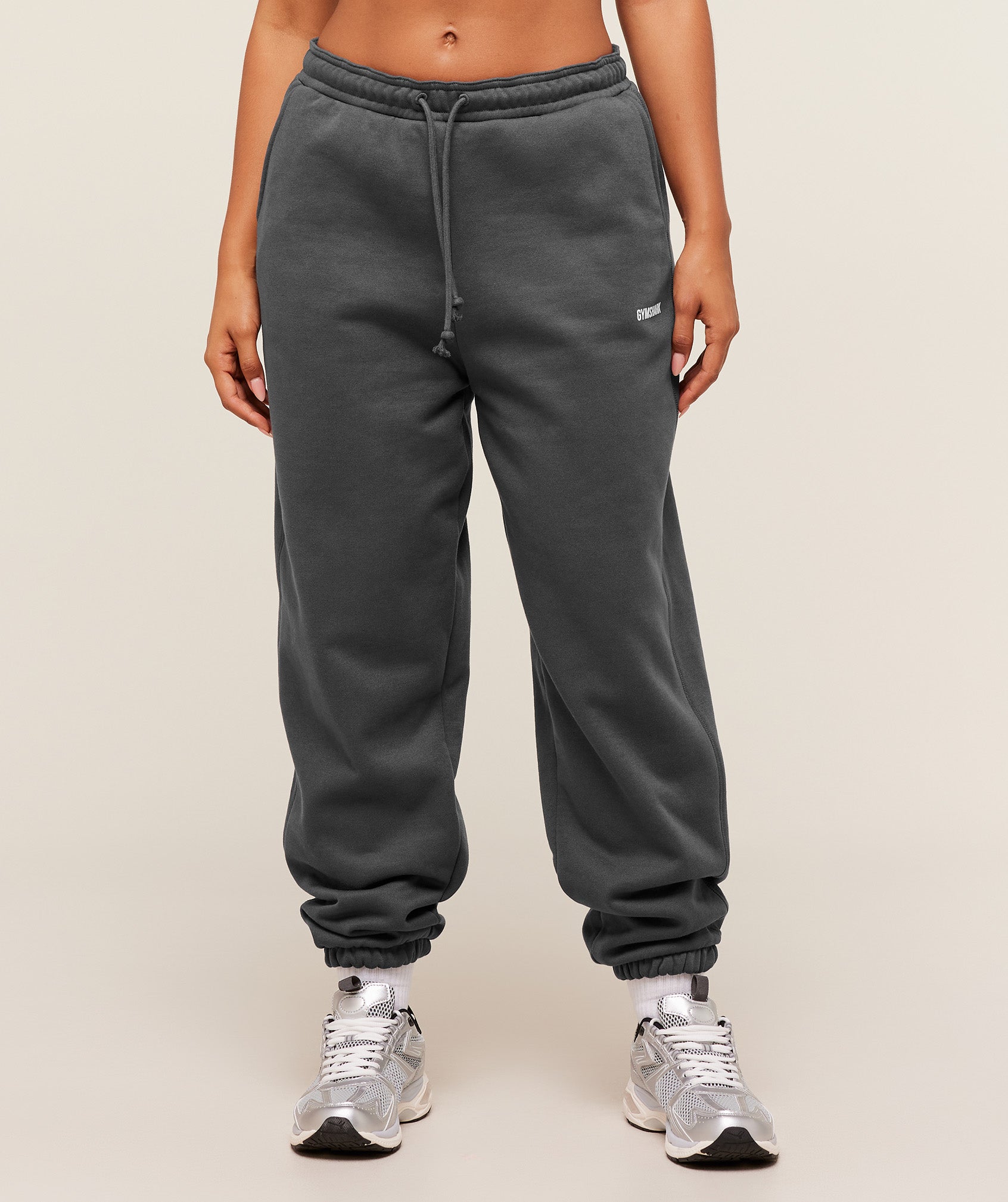 Gymshark Cosy Luxe Cuffed Joggers - Onyx Grey