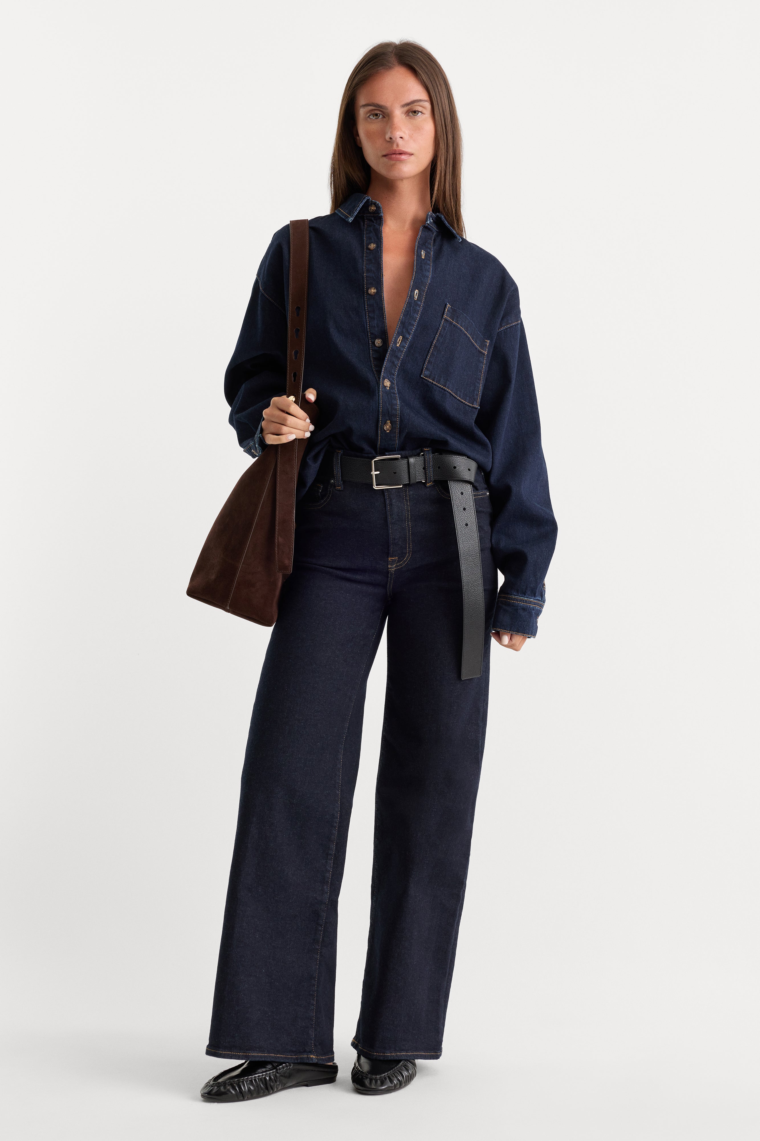 ALWAYS FITS SLIM PALAZZO JEANS | DENETHIC BLUE