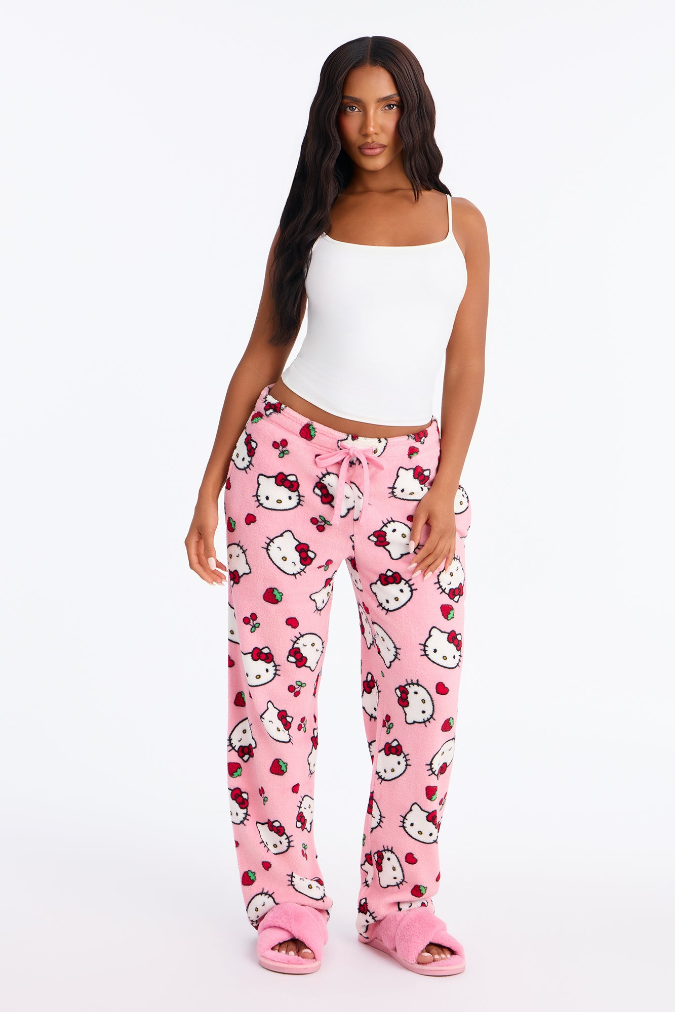Hello Kitty Cozy Plush PJ Pant - Pink/combo
