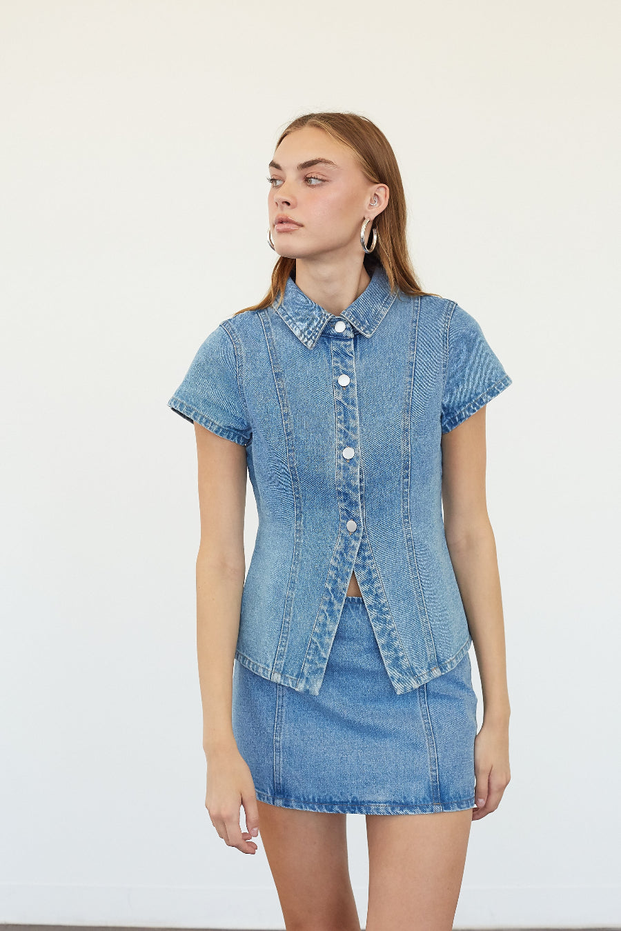 Harlow Denim Mini Skirt