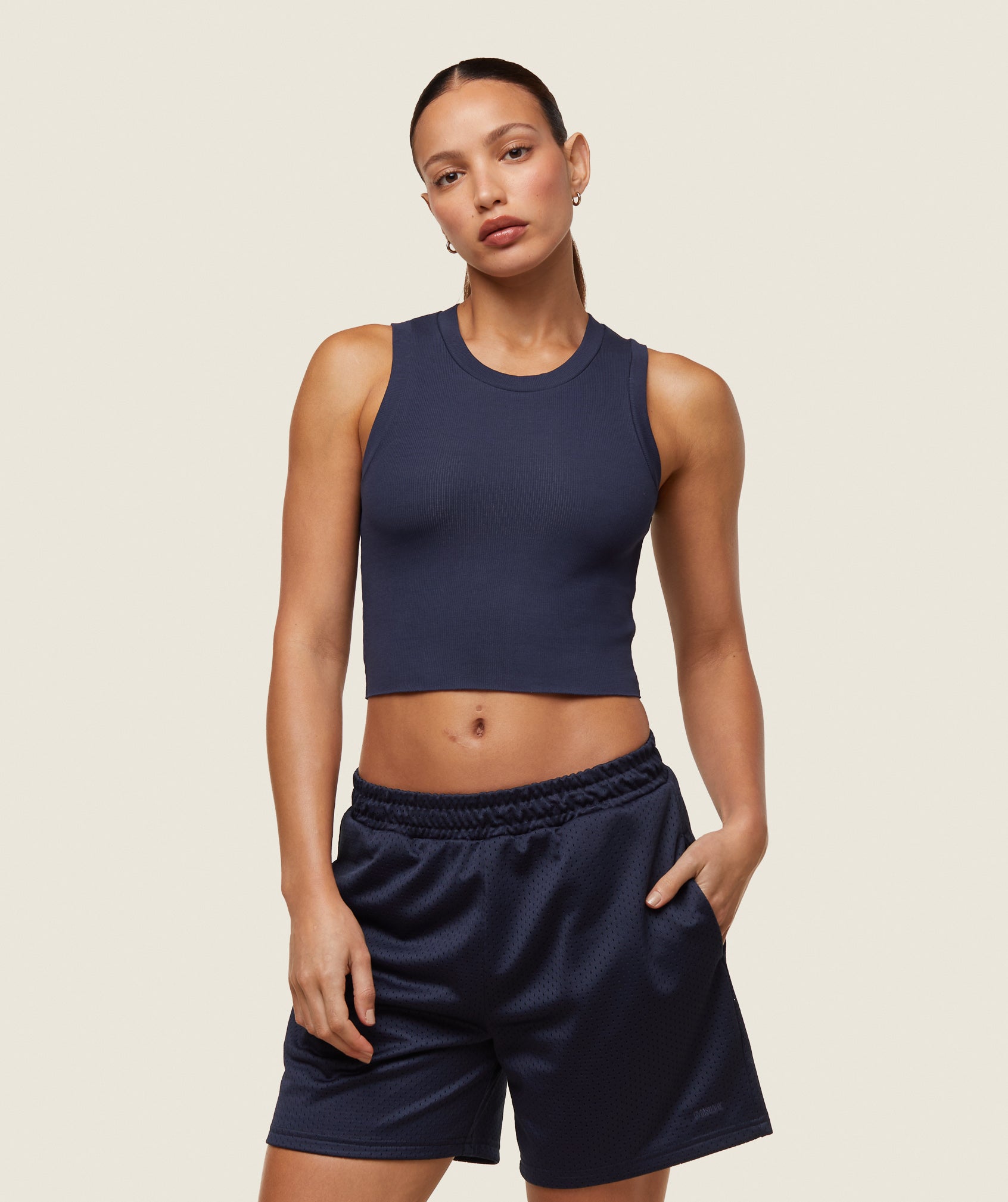 Gymshark Comfort Ribbed Body Tank - Heavy Blue