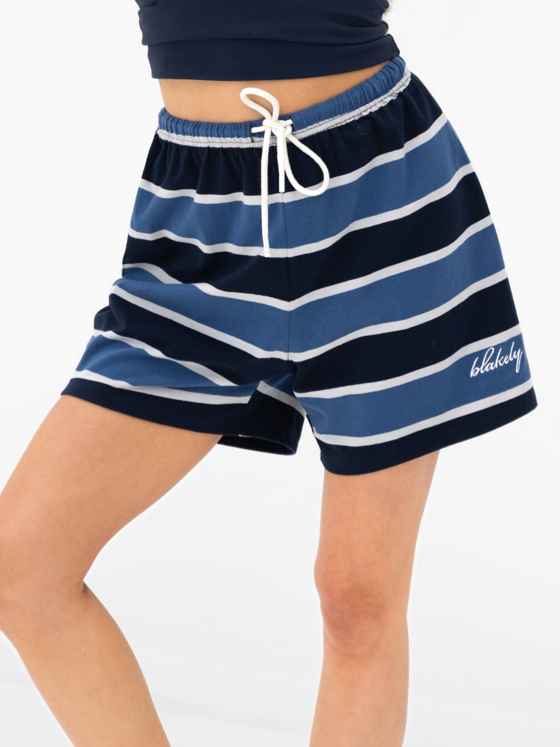 Skye Stripe Shorts - Blue Mix