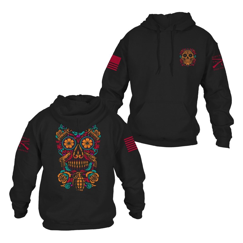 Warriors Calavera Hoodie - Black
