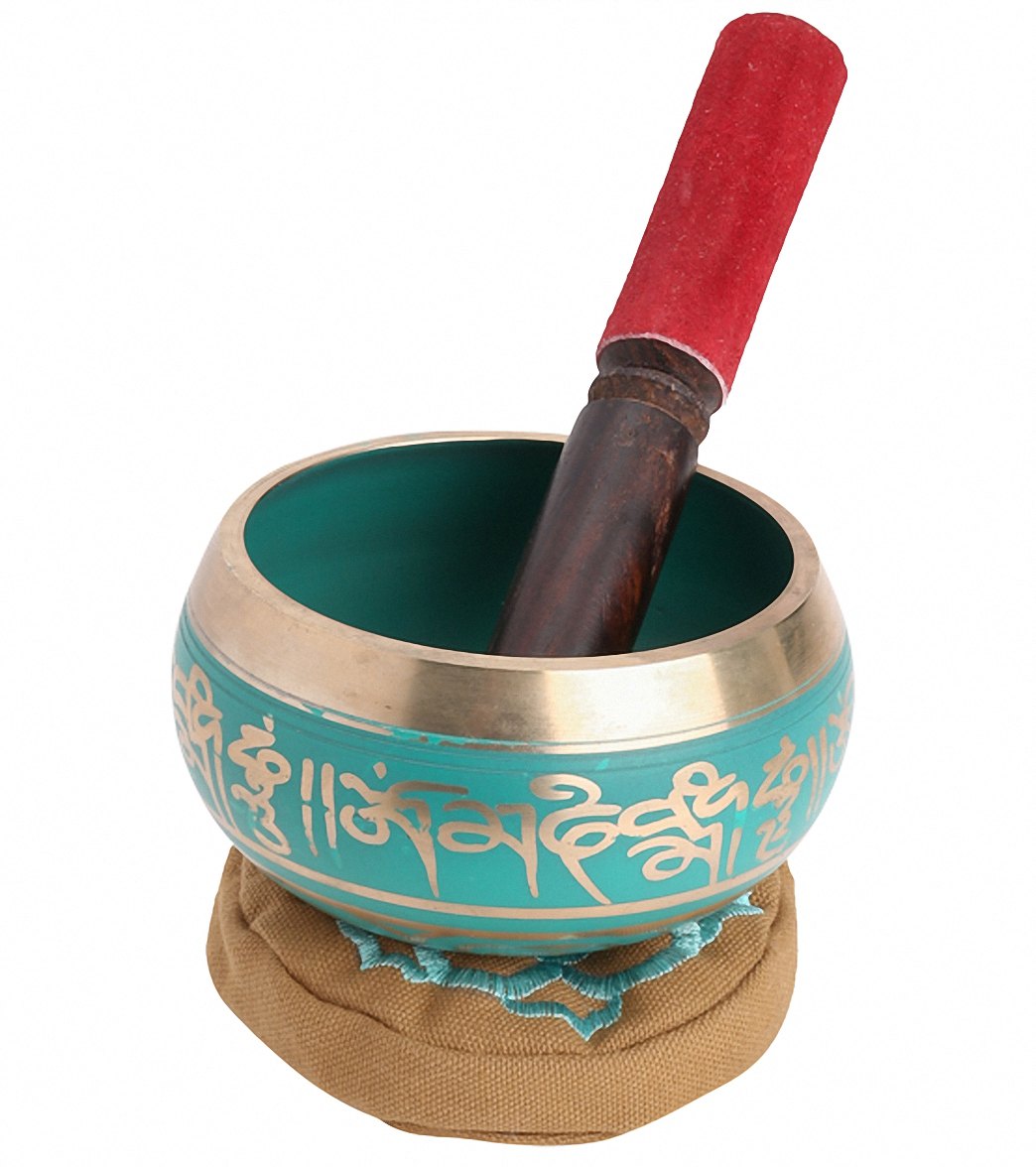 Sacred Space Green Cast Tibetan Singing Bowl 4.5"