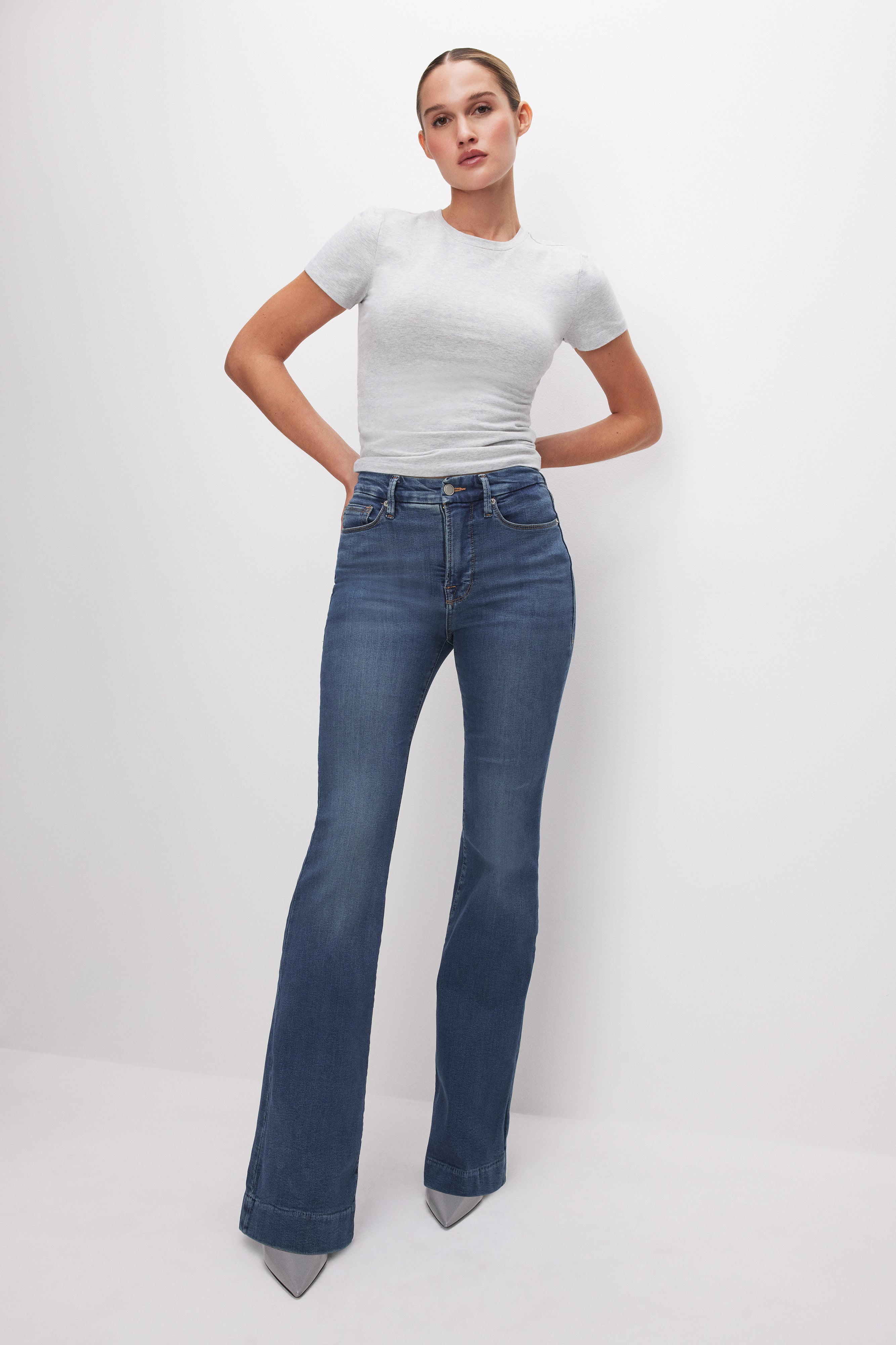 GOOD LEGS FLARE JEANS | BLUE004