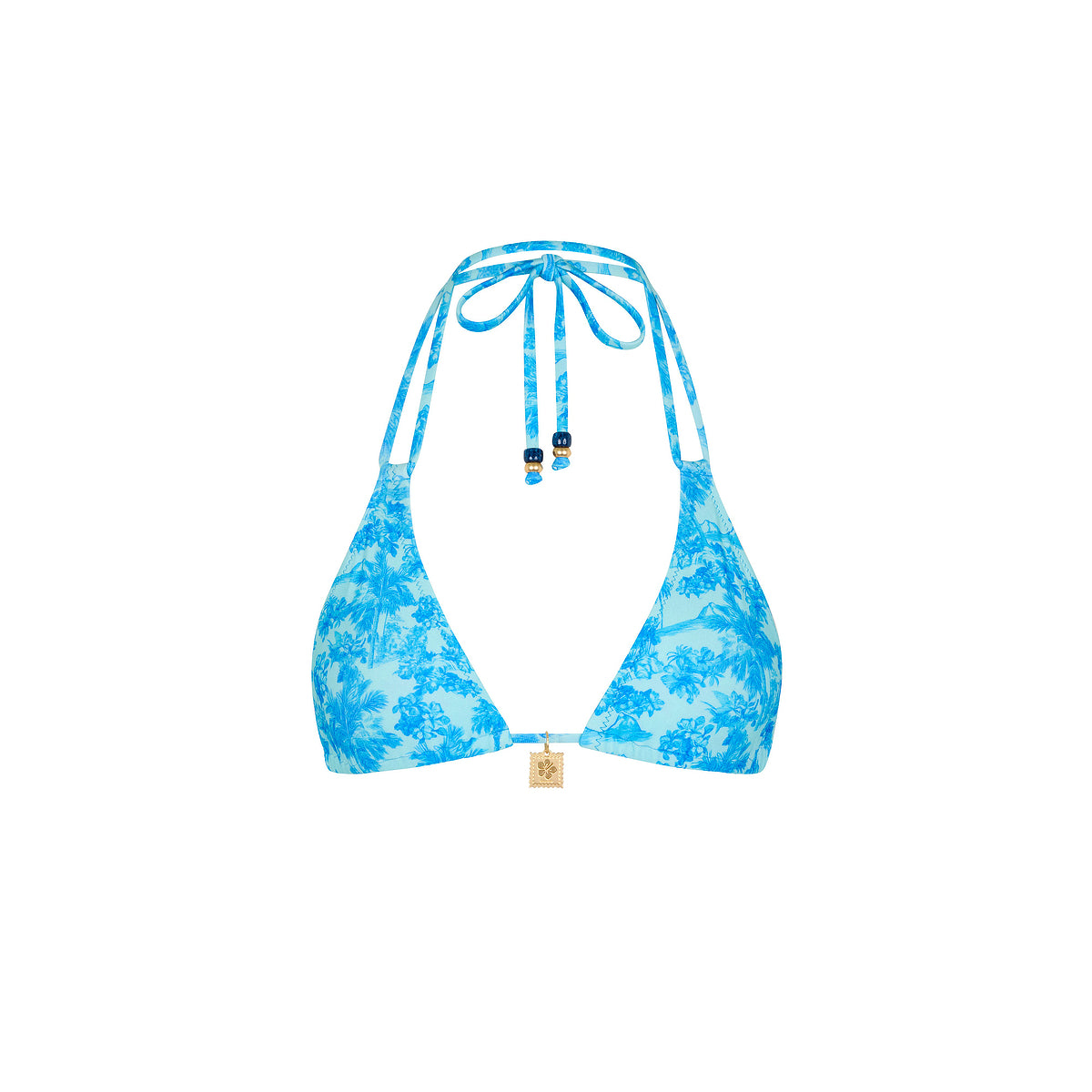 Kulani Kinis Ocean Paradise Simple Strap Halter Bikini Top