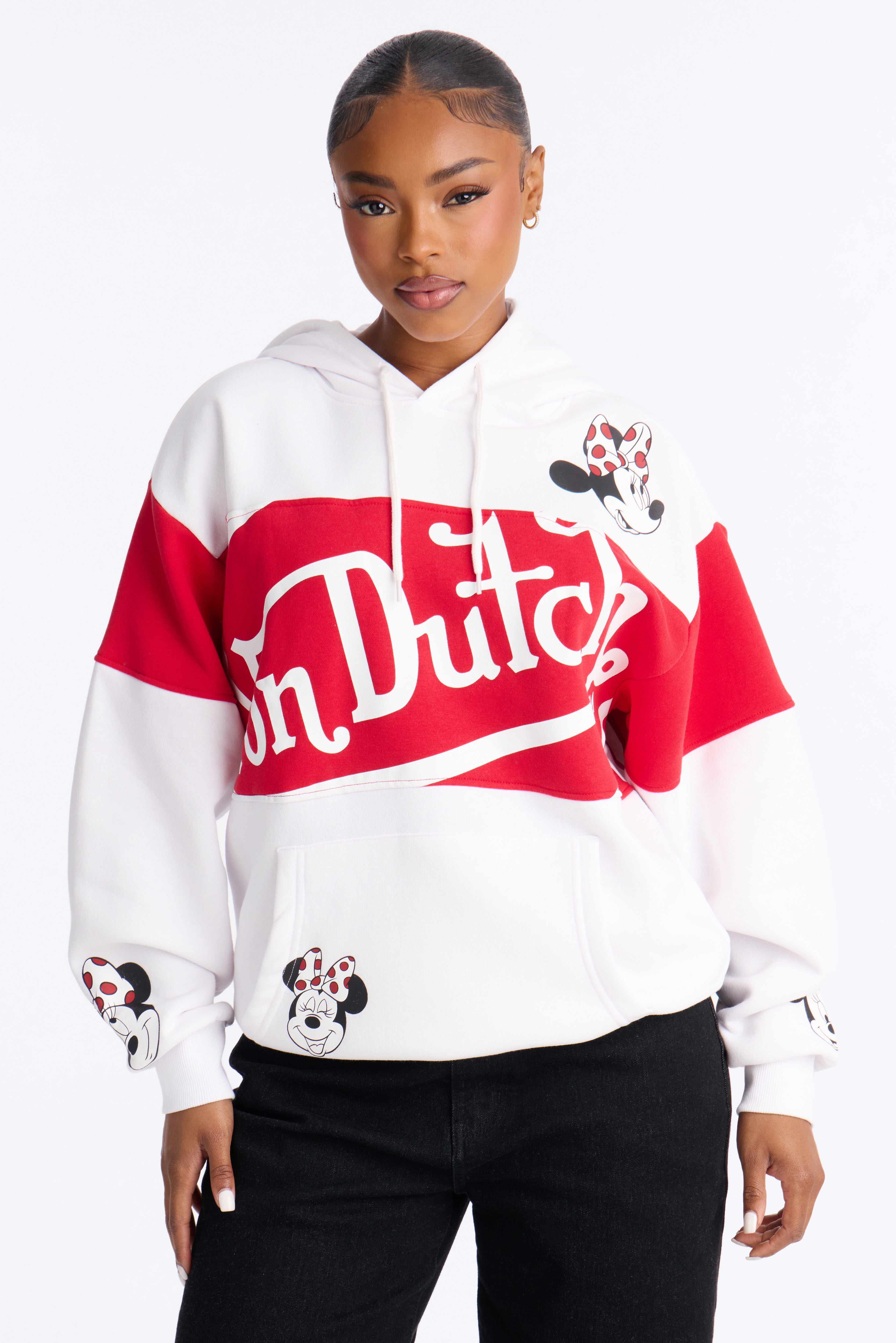 Von Dutch X Disney Color Block Hoodie - White