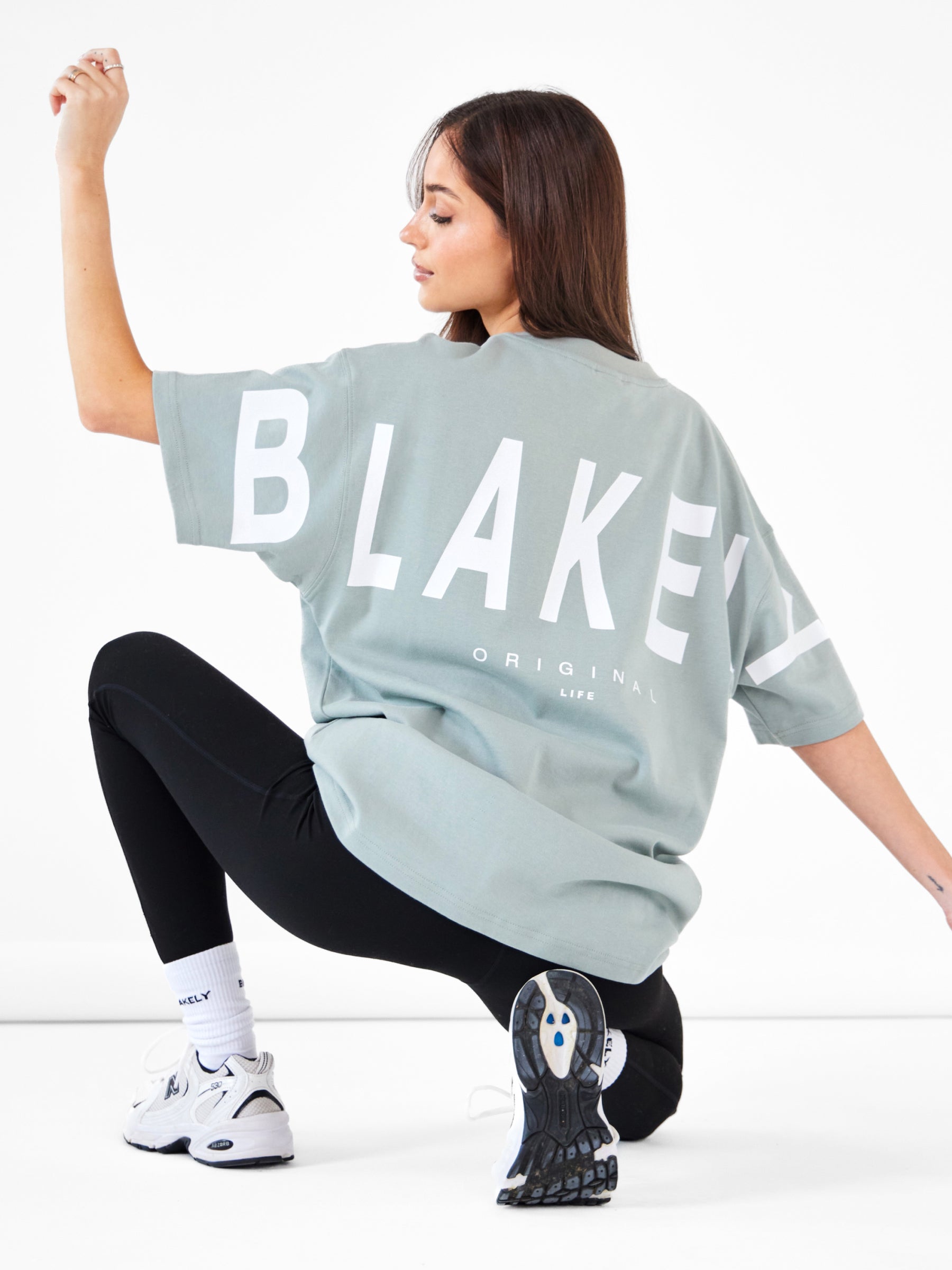 Isabel Oversized T-Shirt - Mineral Blue