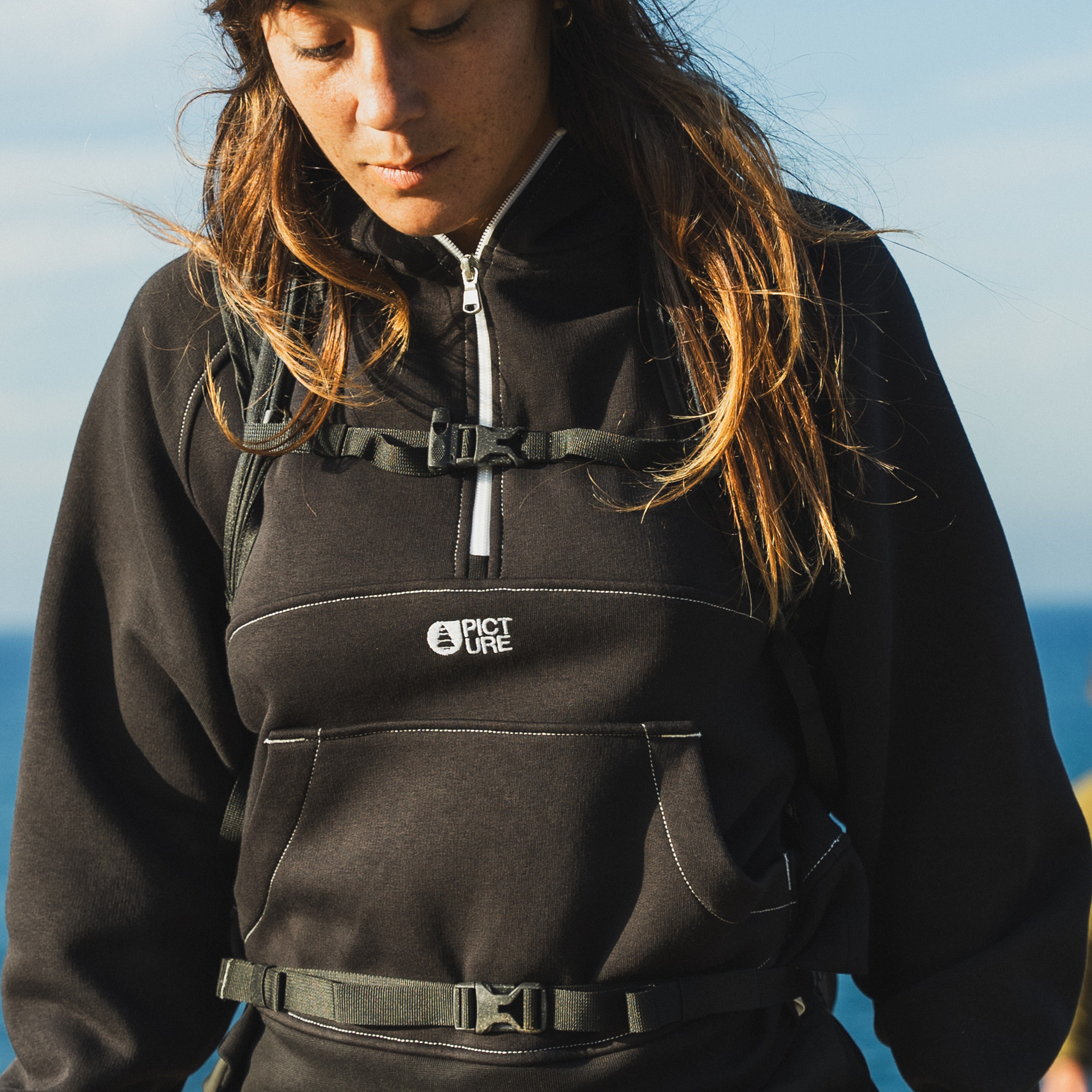 Sweat femme QUENDA 1/2 ZIP