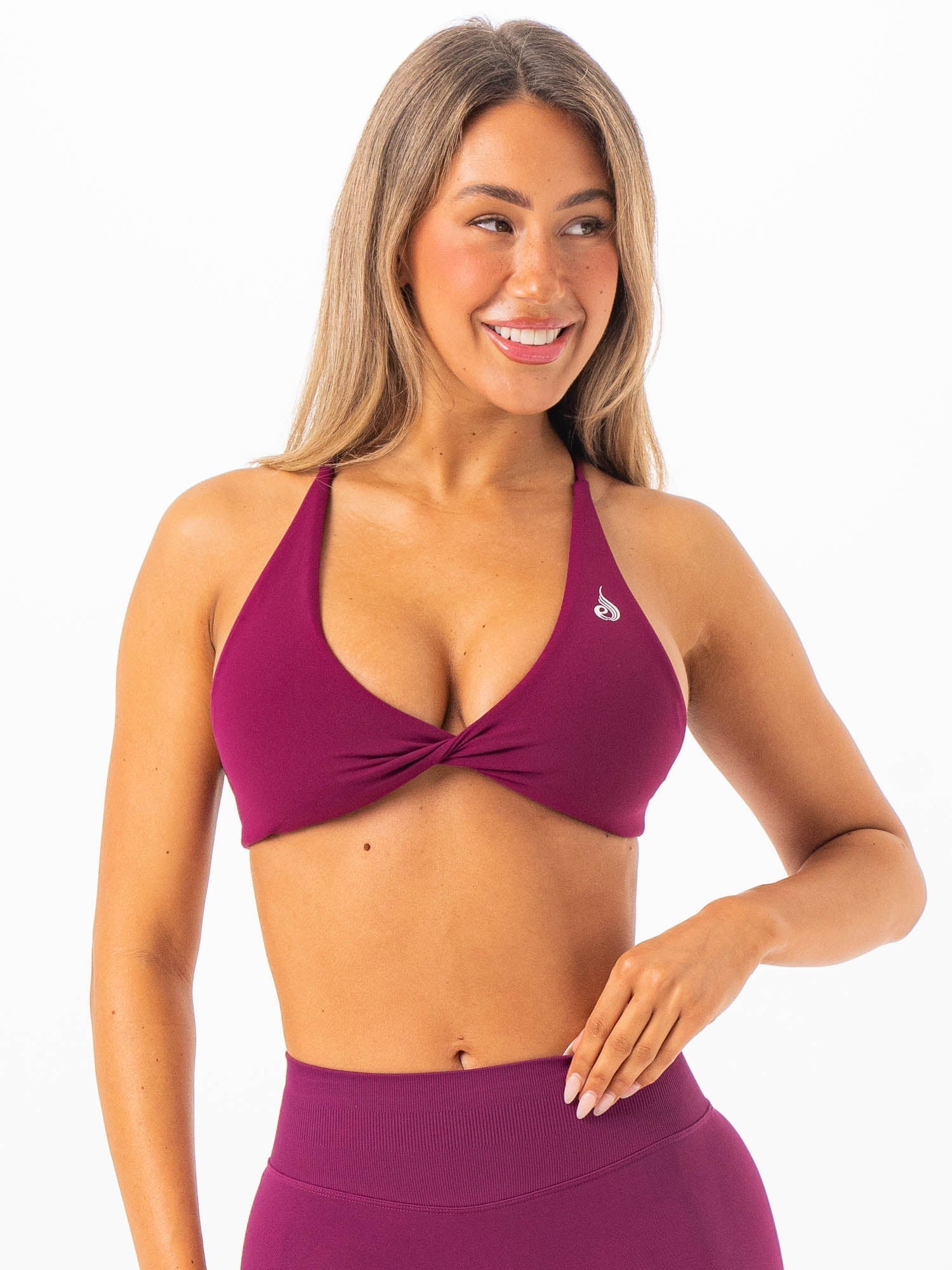 NKD Twist Sports Bra - Plum