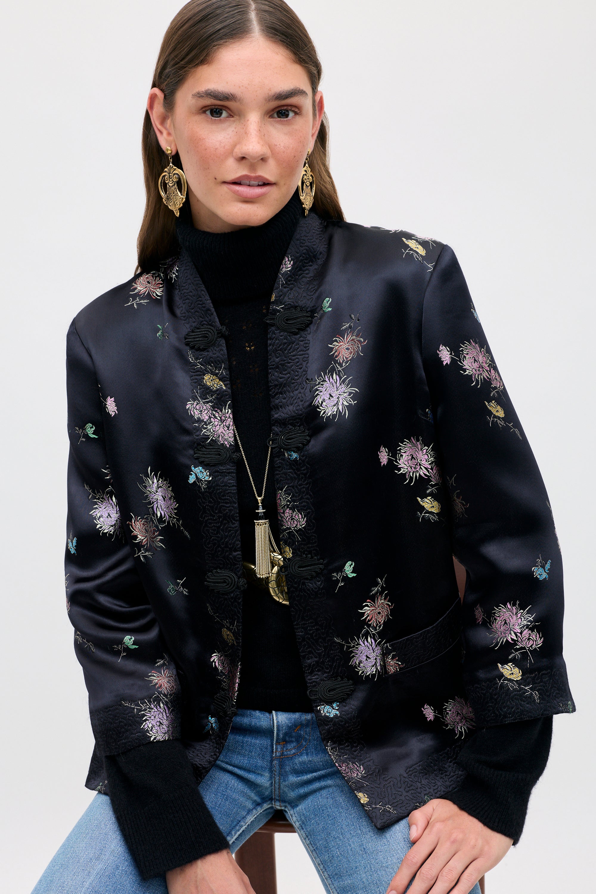 Sloane -  Oriental Flora Black