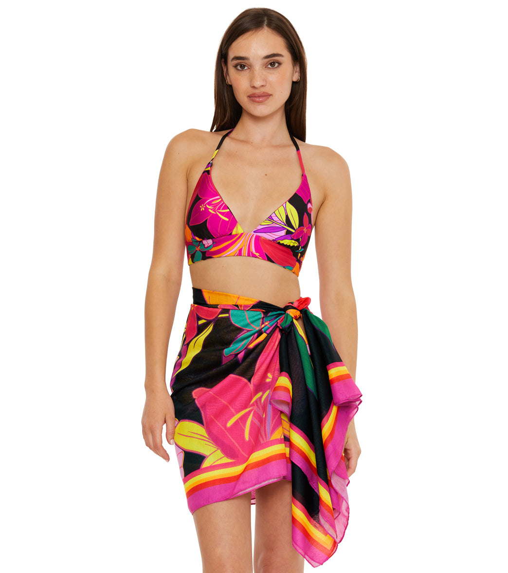 Trina Turk Women's Solar Floral Pareo Cover Up