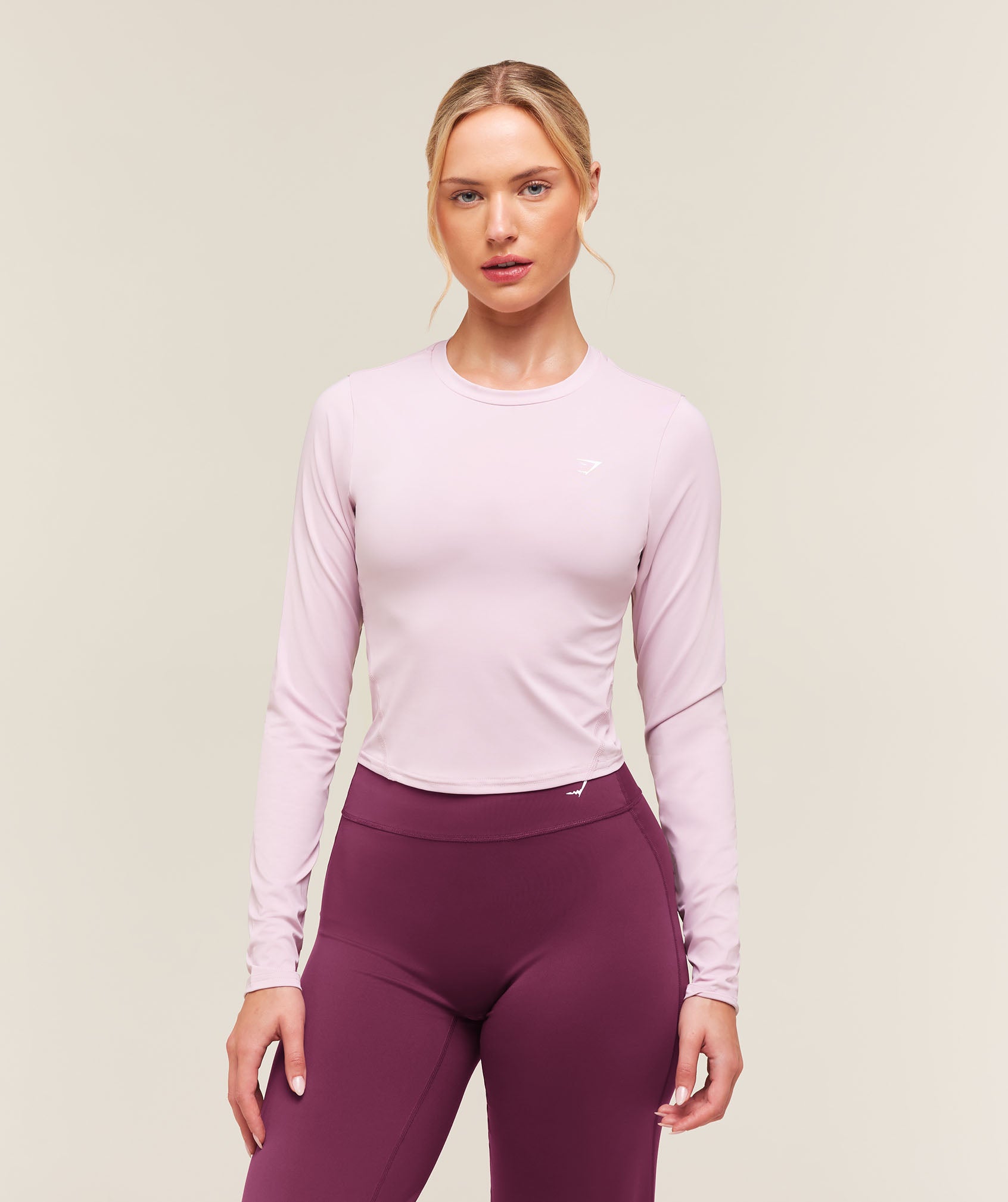 Gymshark Training Midi Long Sleeve Top - Haze Pink