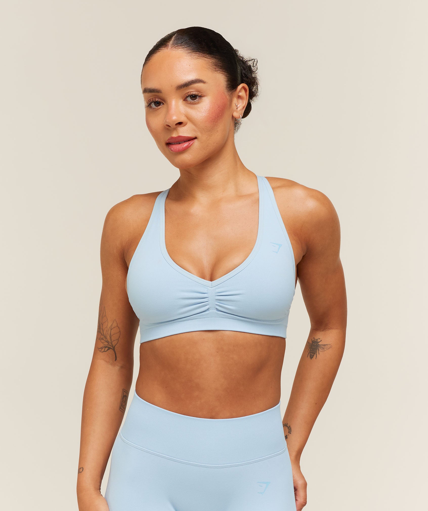 Gymshark Lift Seamless Sports Bra - Chilled Blue