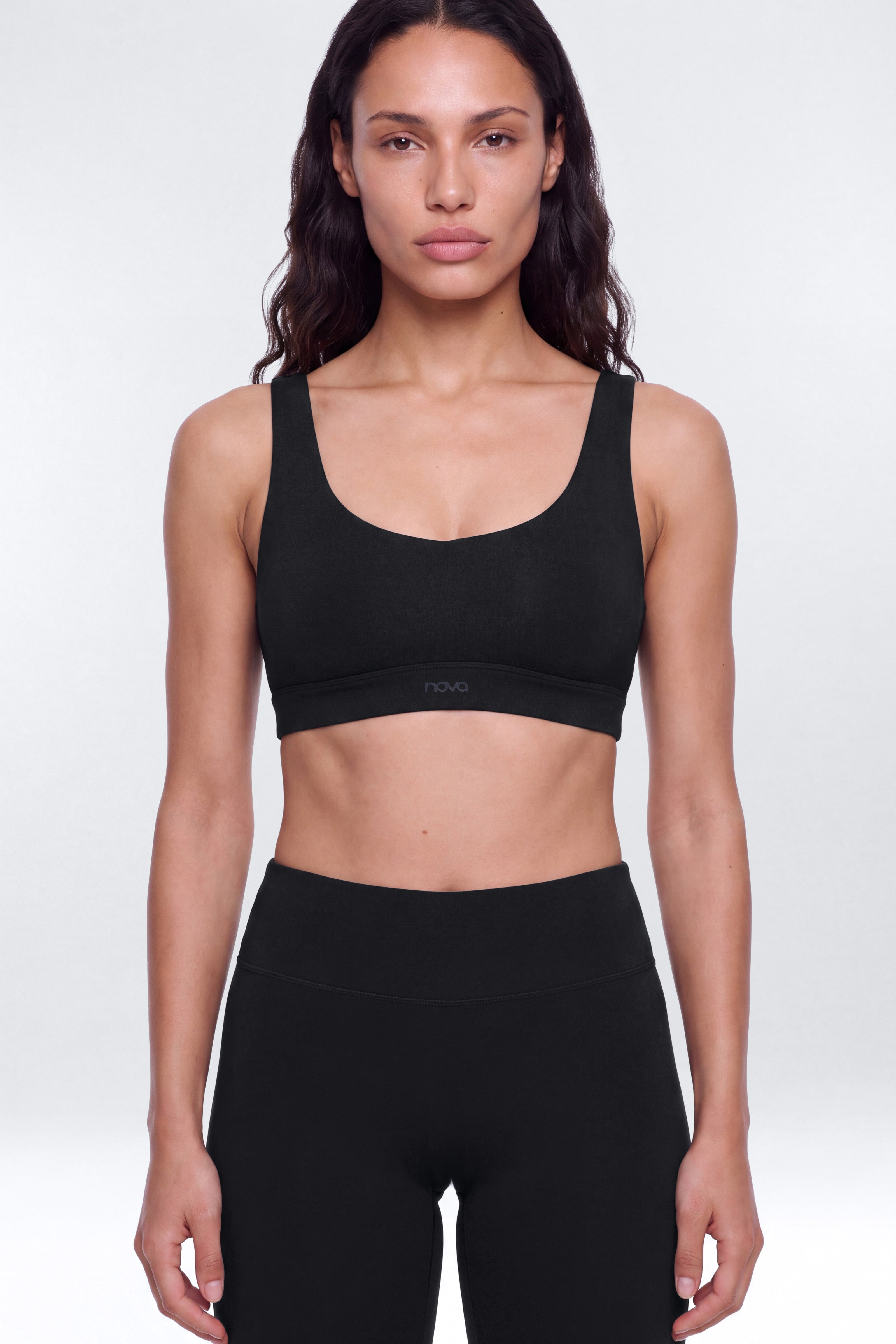 CloudForm™ Studio Open Back Sports Bra - Black