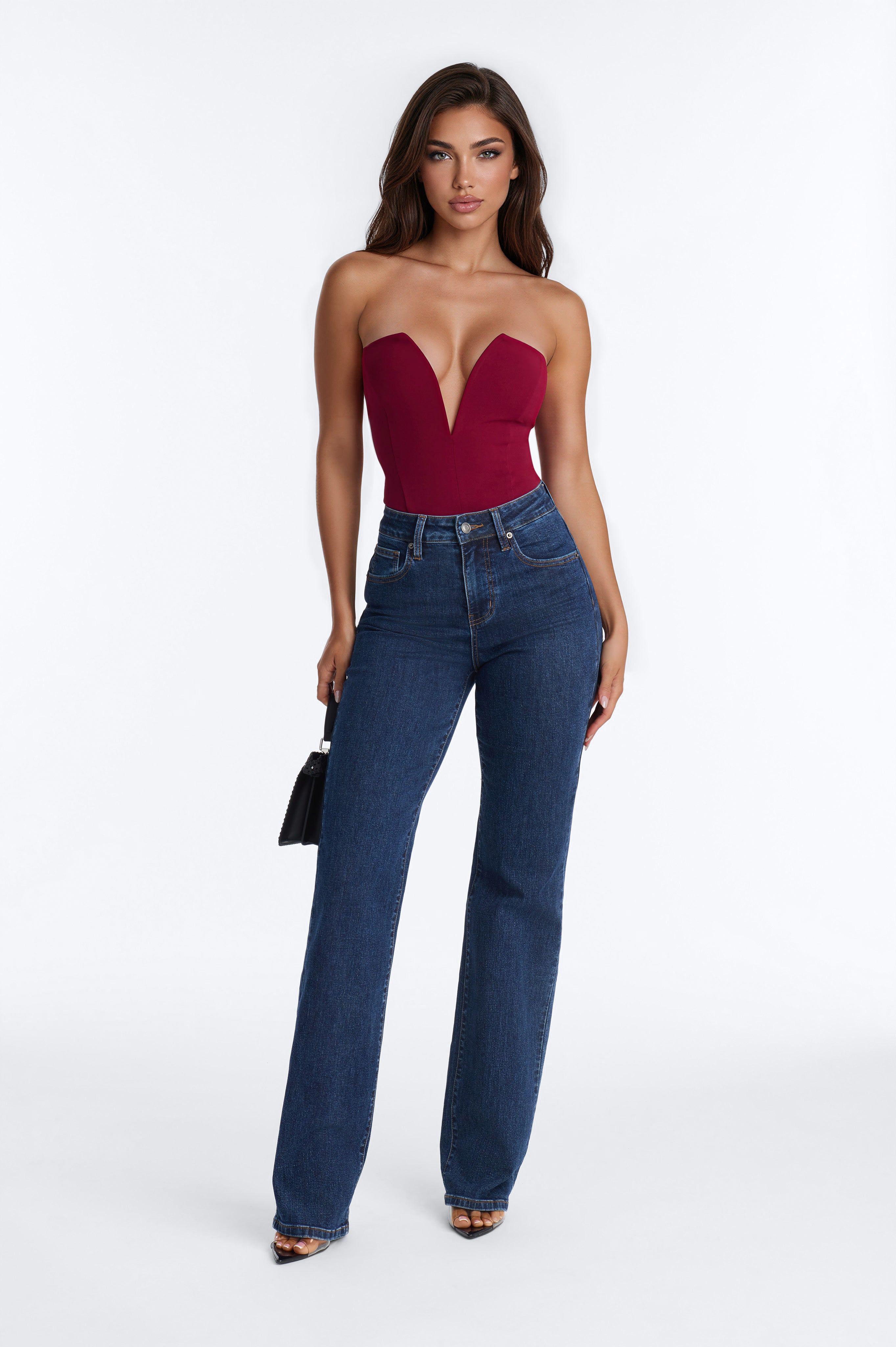French Kiss Bodysuit - Burgundy