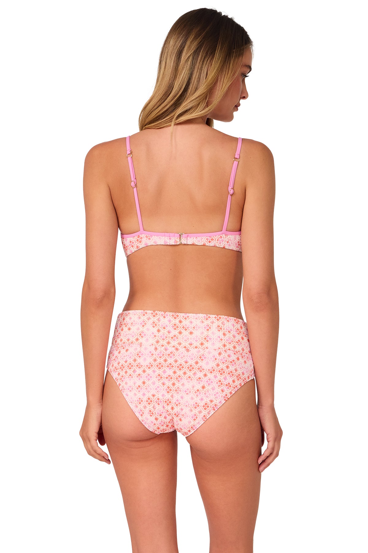 Swim Systems Coral Kiss Scrunch Laura Fold Over Bottom