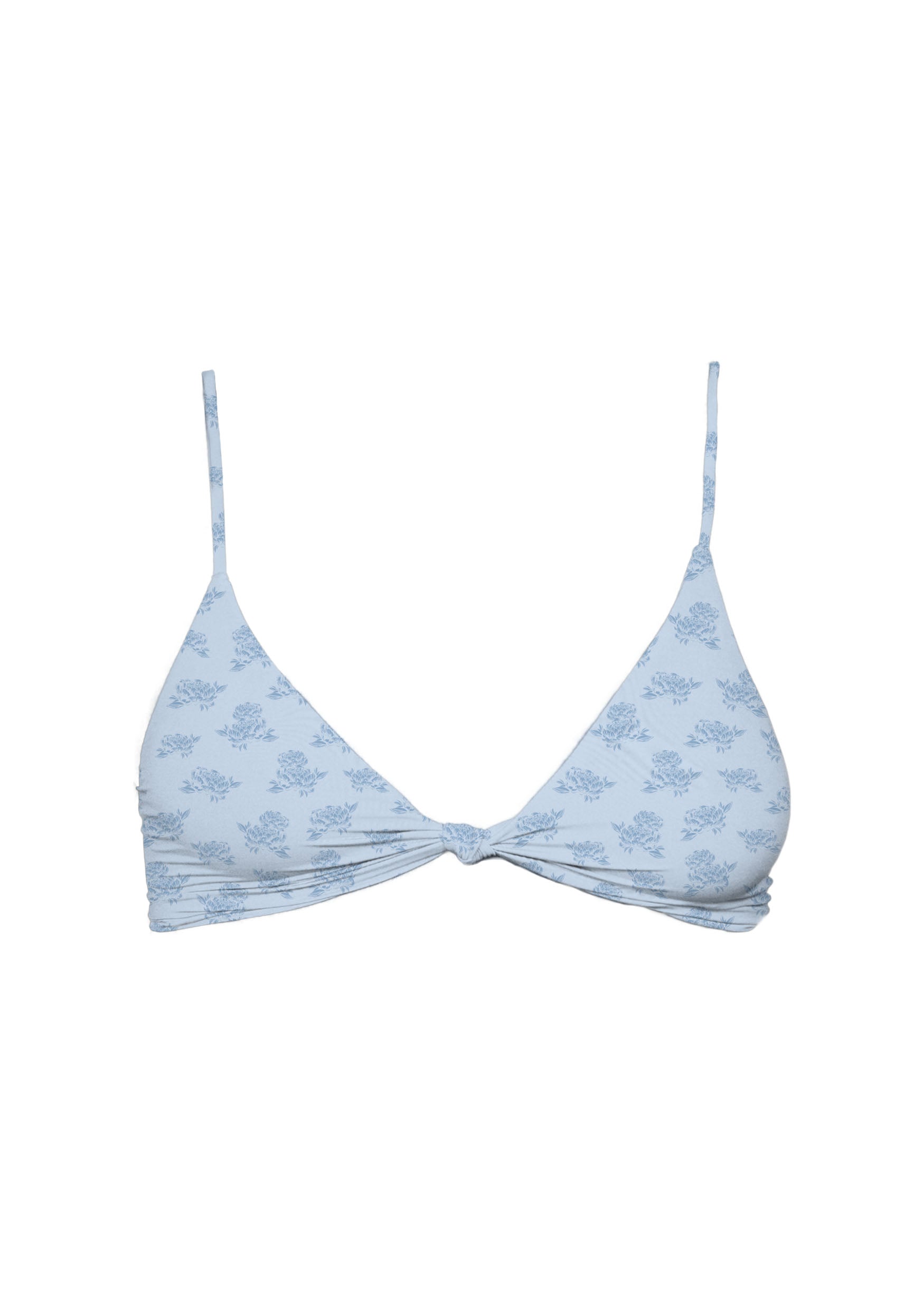 Mai Deluxe Blue Blossom Knot Top