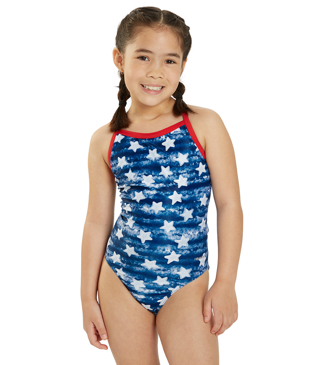 Sporti x Alex & Gretchen Walsh Pool Star Thin Strap One Piece Swimsuit Youth (22-28)