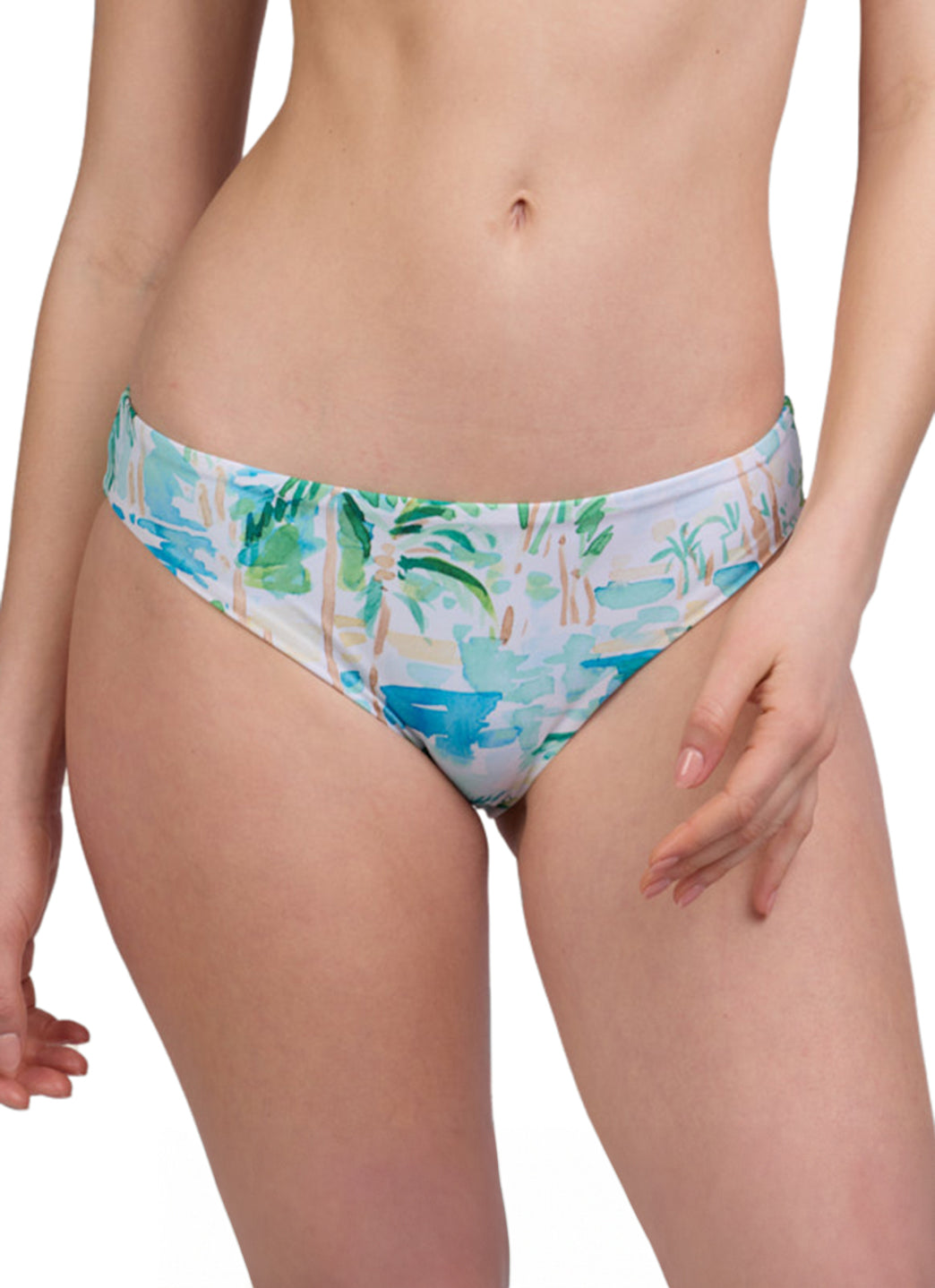 JOLYN Women's Valle Cocopalm Moderate Bikini Bottom