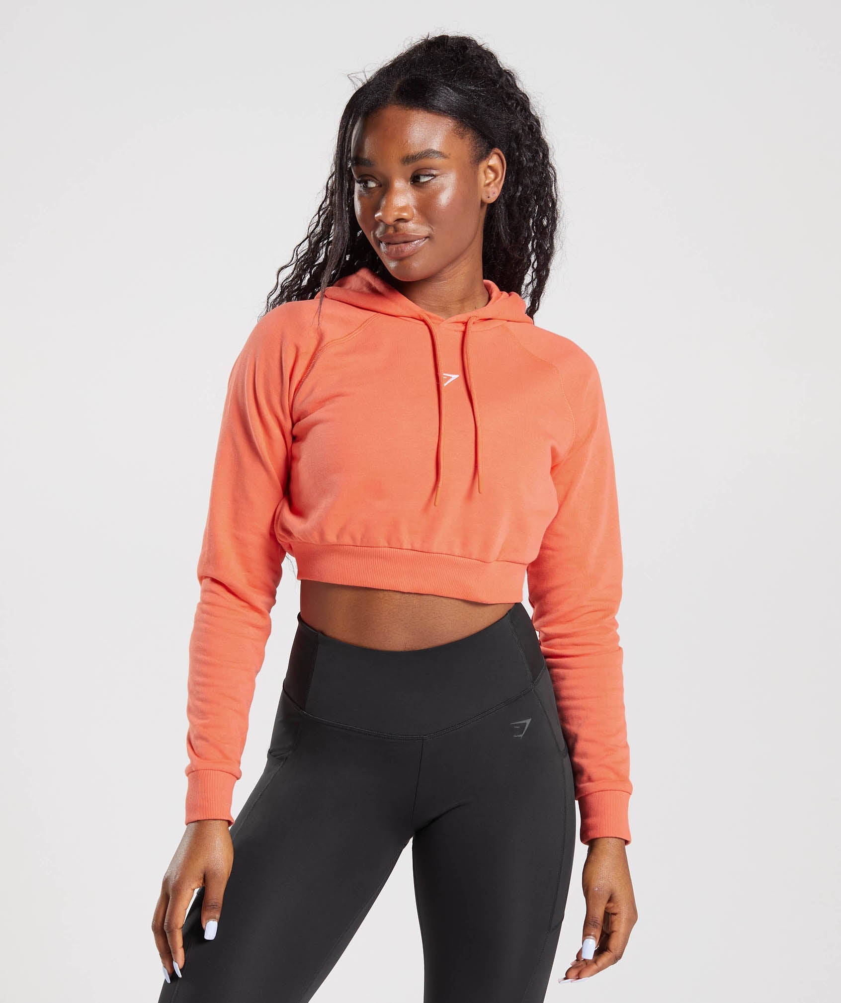 Gymshark Training Crop Hoodie - Orange