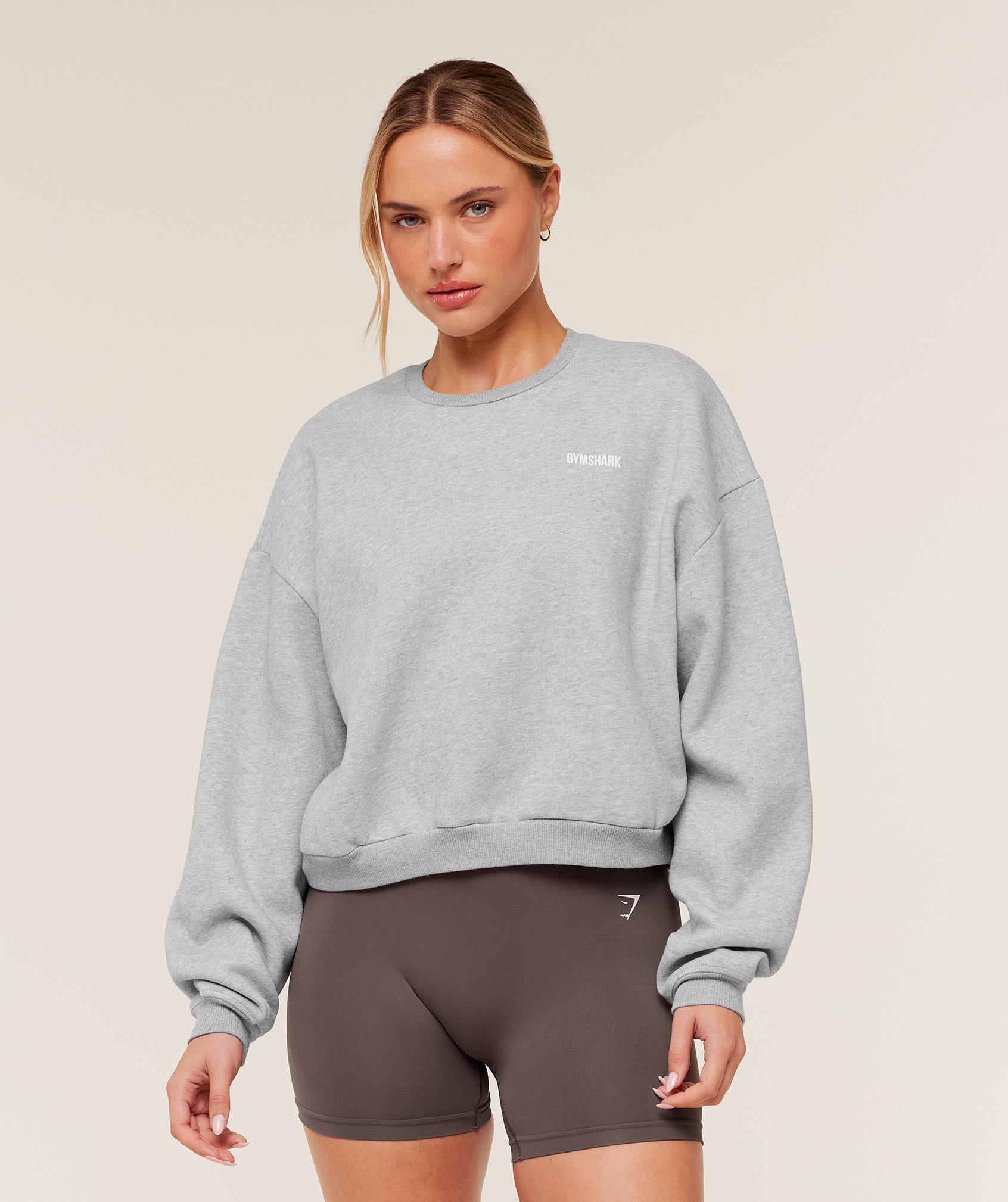 Gymshark Cosy Luxe Sweatshirt - Soft Grey Marl