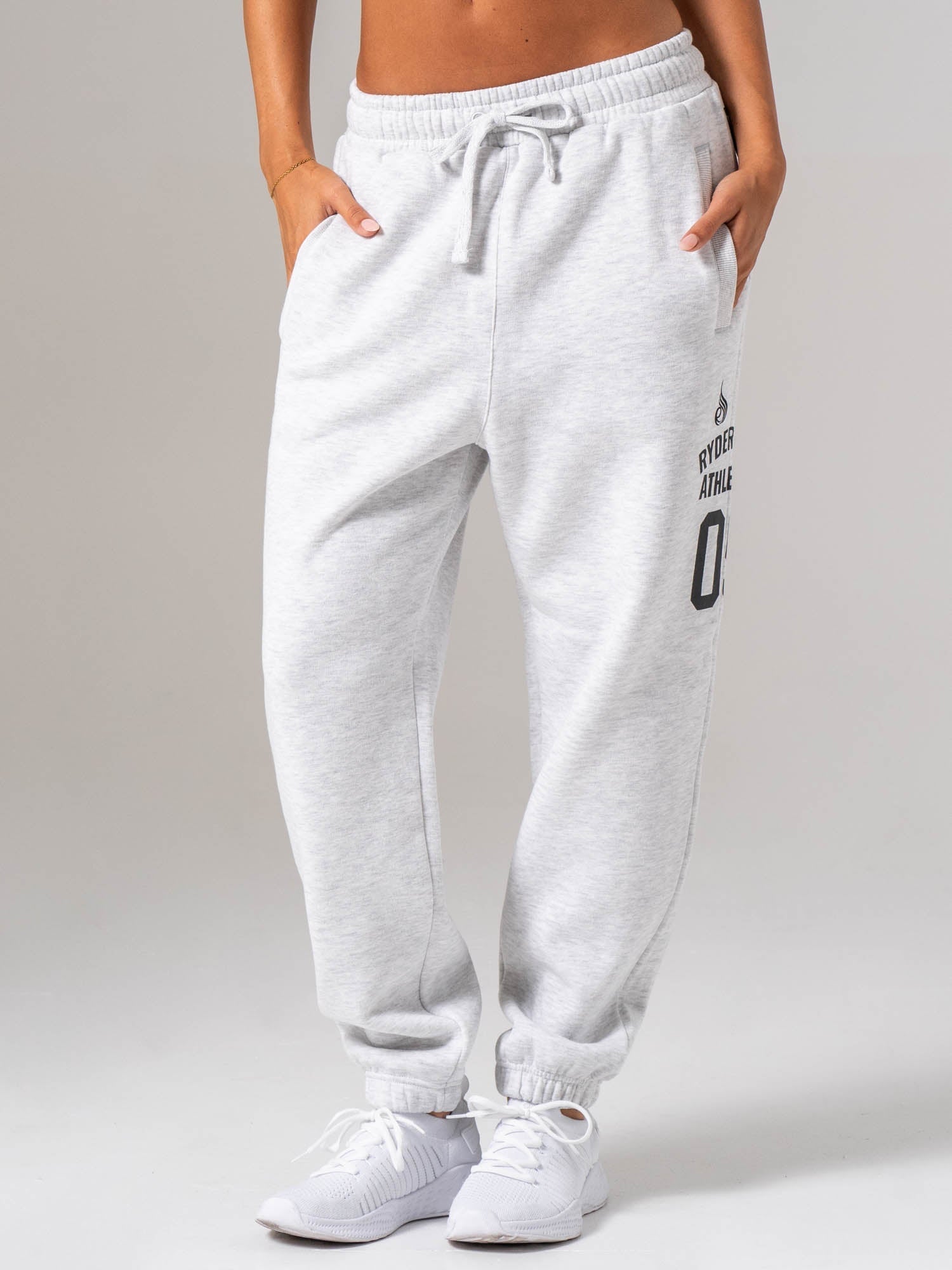 Athletic Track Pant - Snow Marl