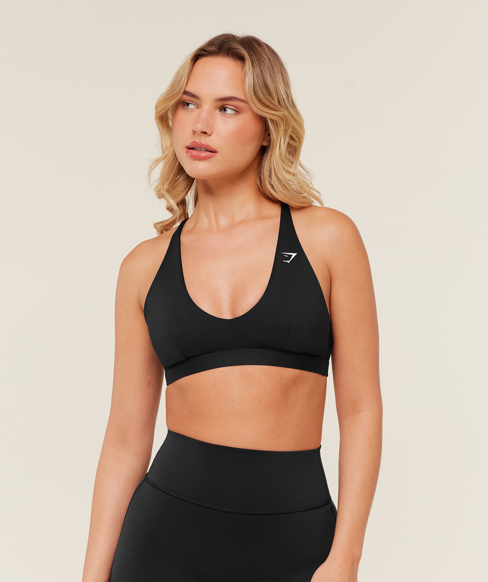 Gymshark Flow Light Support Sports Bra - Black