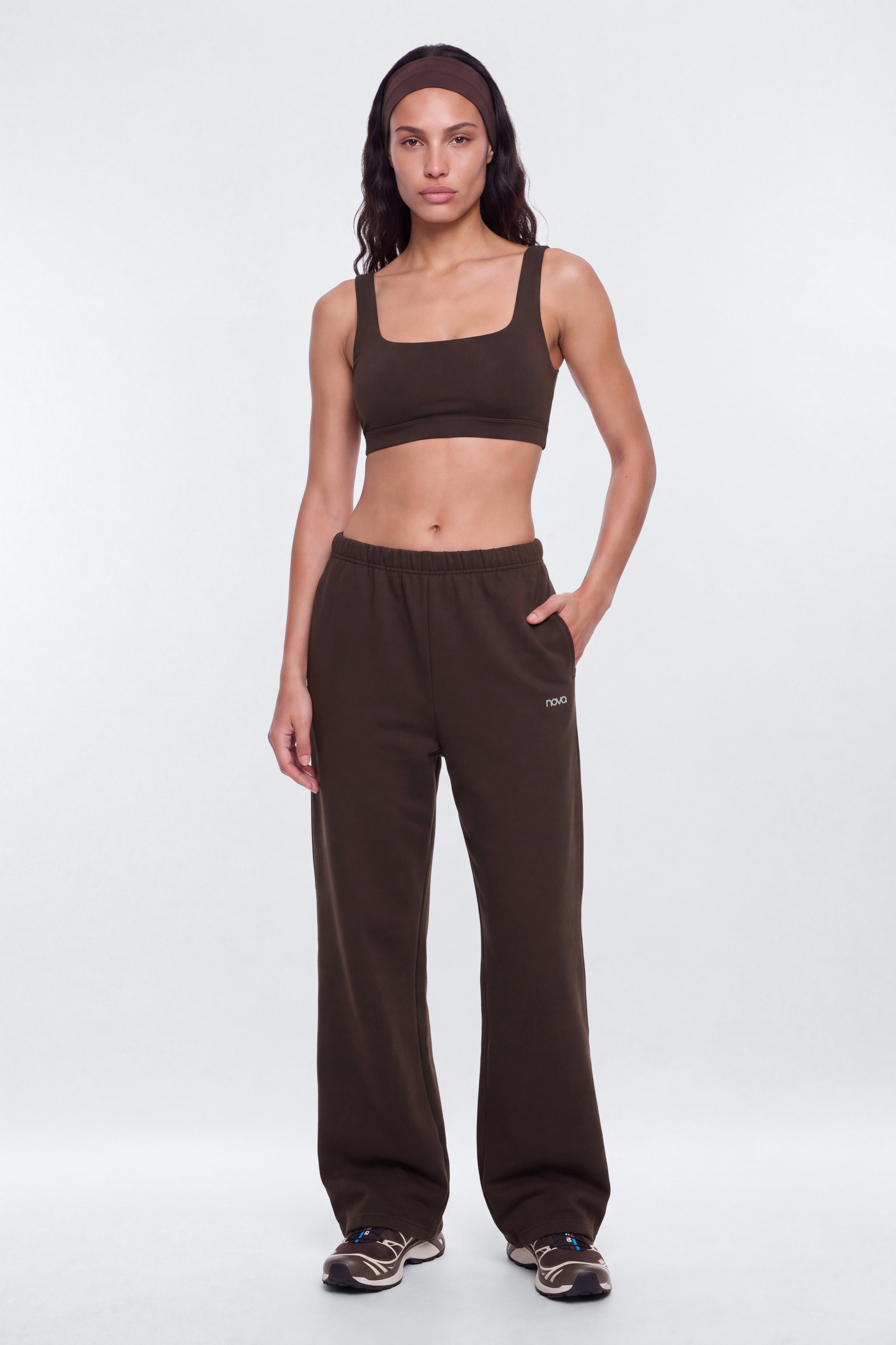 CoreFleece Essential Straight Leg Sweat Pant - Espresso