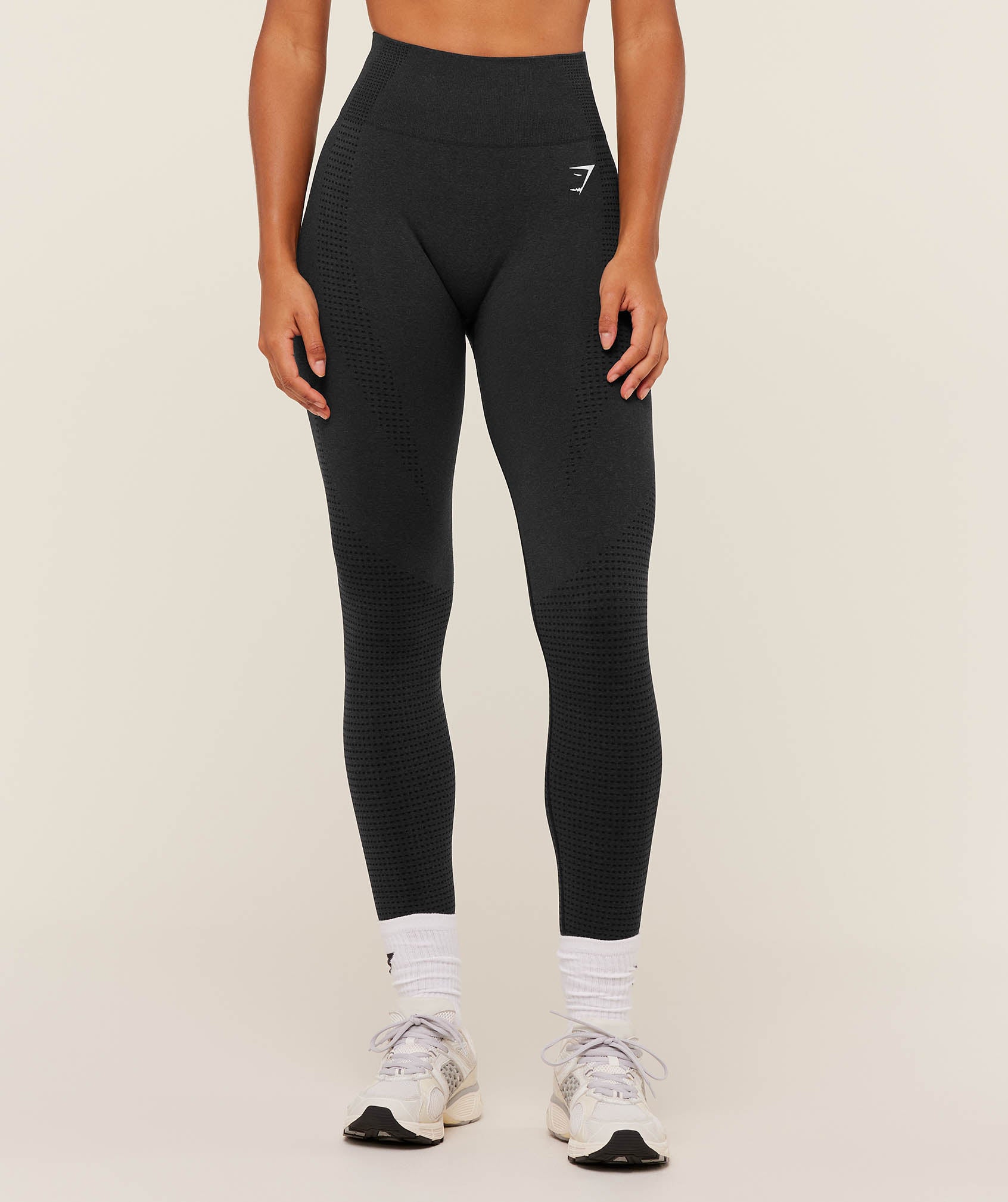Gymshark Vital Seamless Tall Leggings - Black Marl