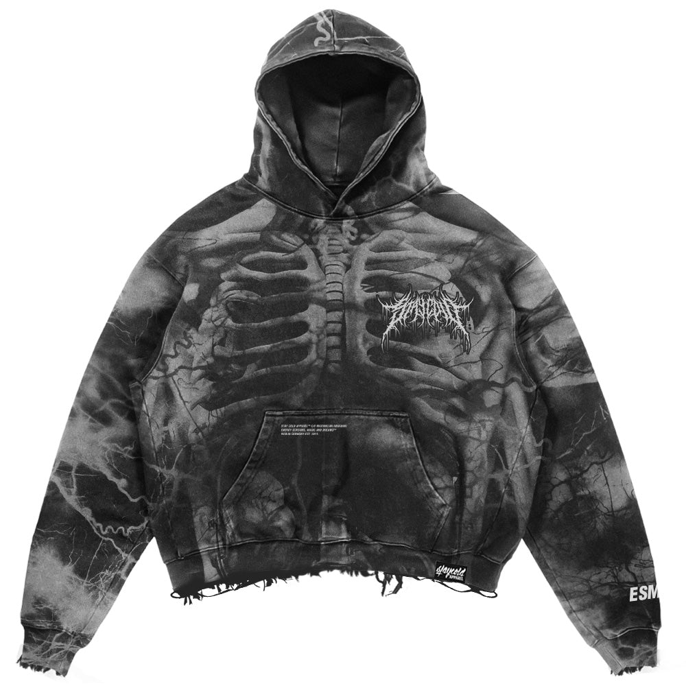Anatomy (Grey) - Heavy Oversized Hoodie (400GSM)