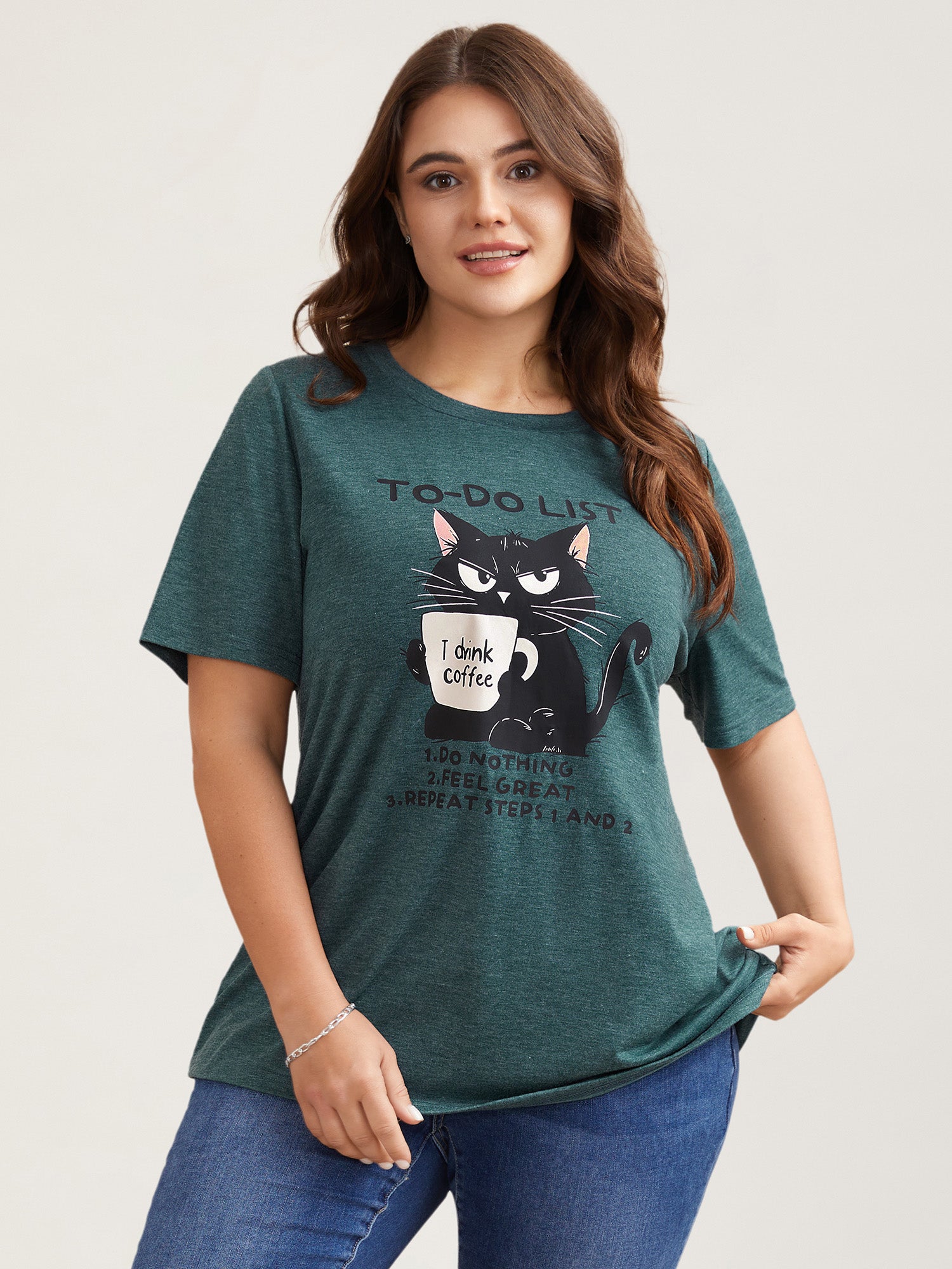 Cat To-Do List Heathered T-Shirt
