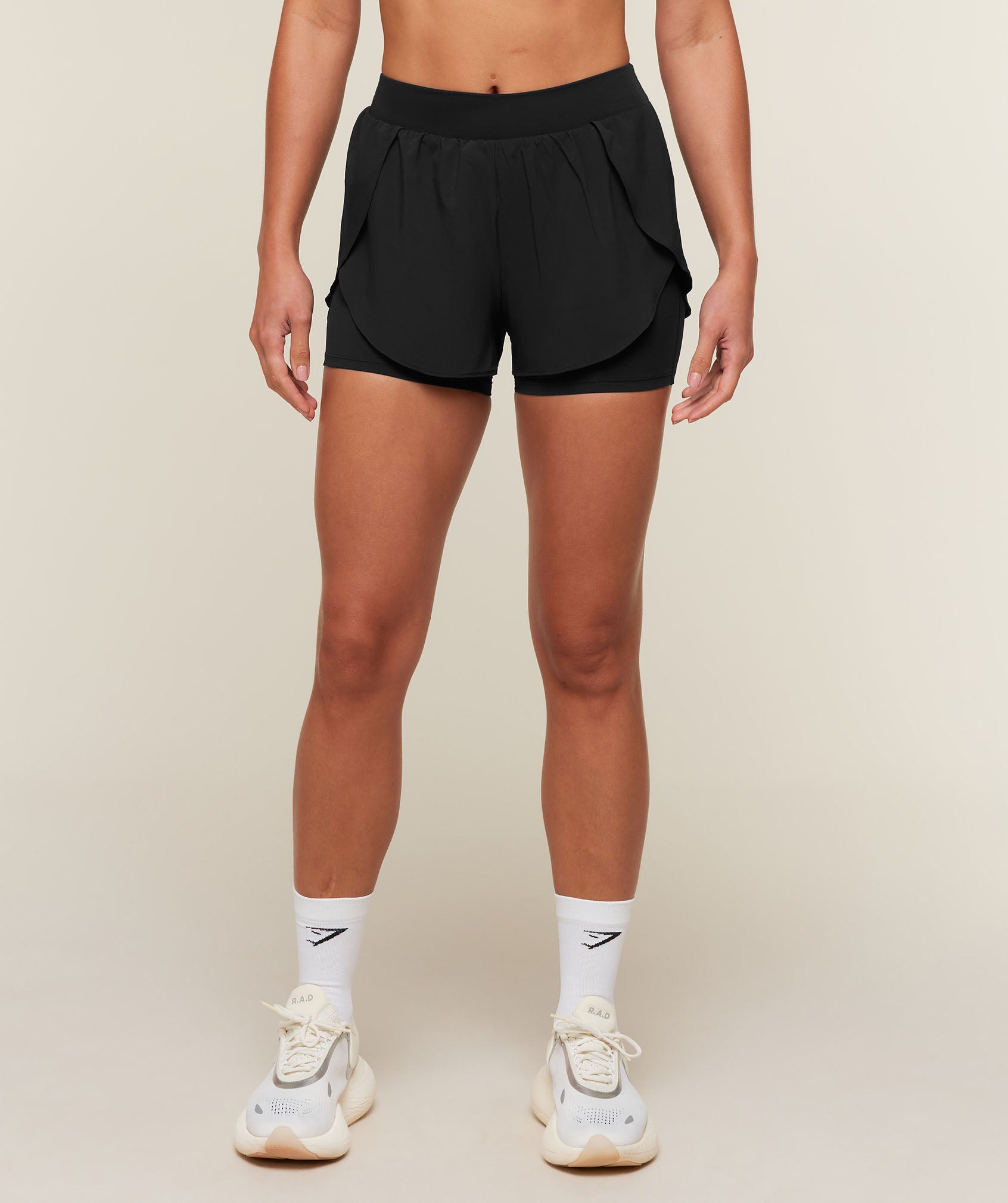 Gymshark Running 2in1 Shorts - Black