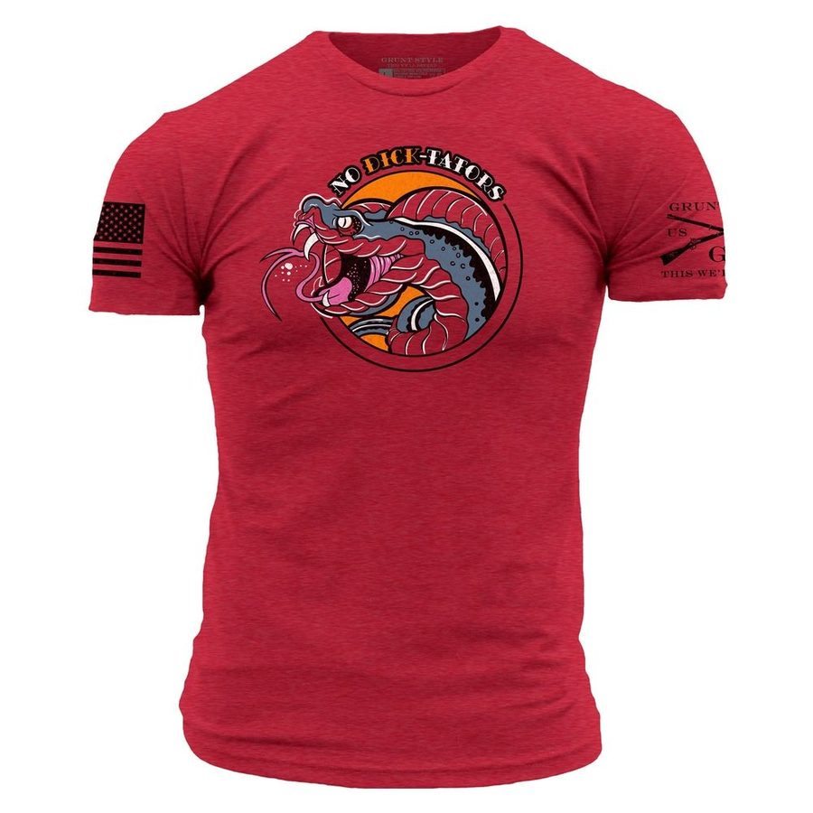 No Dick-Tators T-Shirt - Red