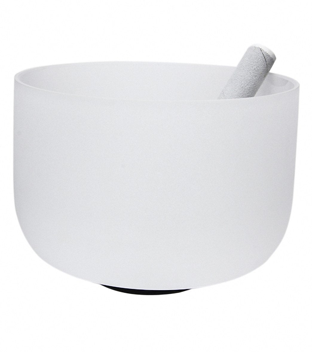Sacred Space Frosted D Sacral Crystal Singing Bowl 10"