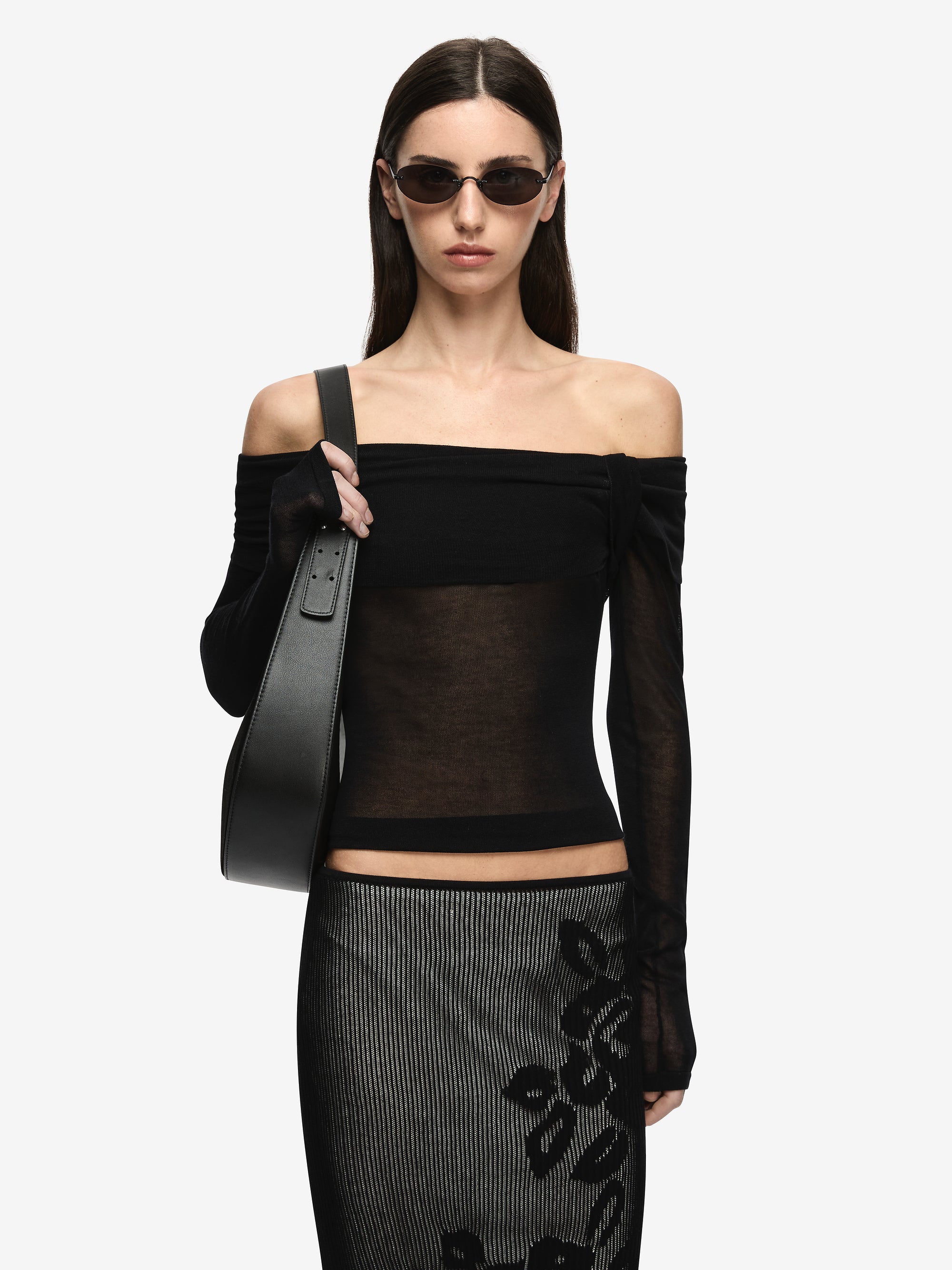 BIANCE LONG SLEEVE TOP - BLACK