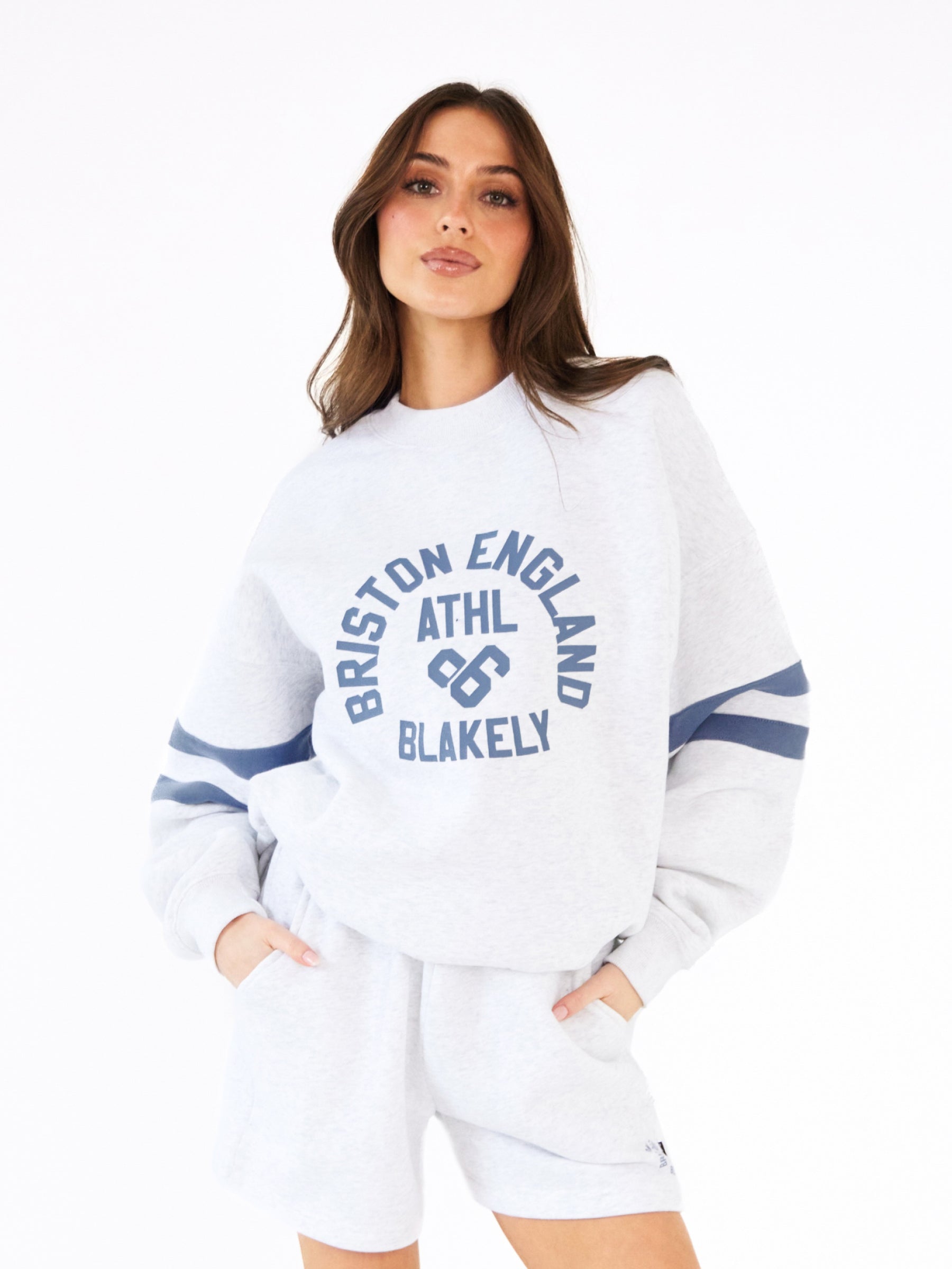 Briston Oversized Jumper - Marl White